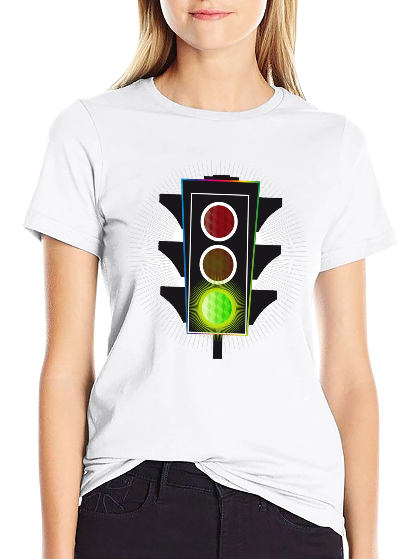 Traffic Light Graphic Tee - Green Means Go!