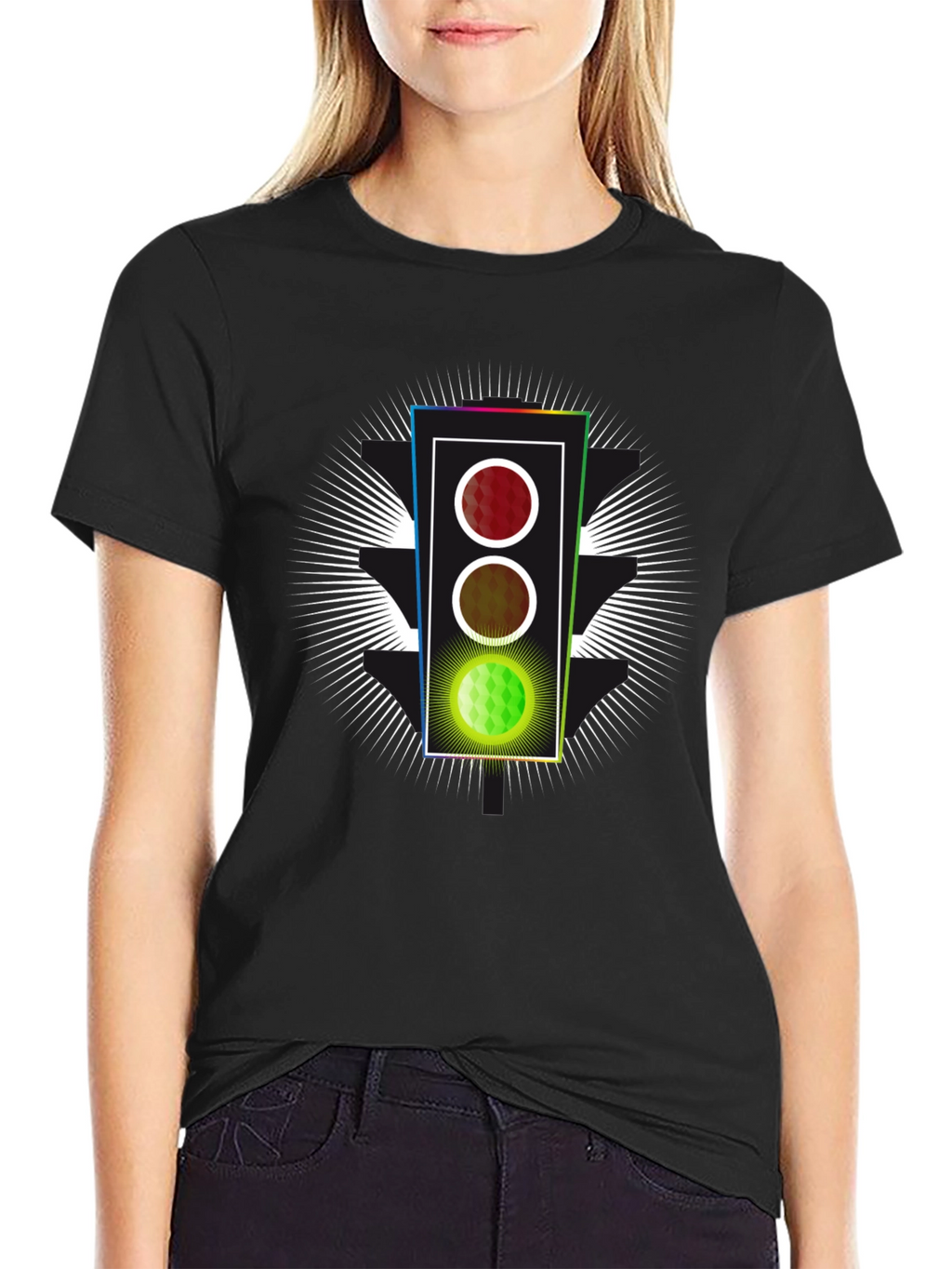 Traffic Light Graphic Tee - Green Means Go!