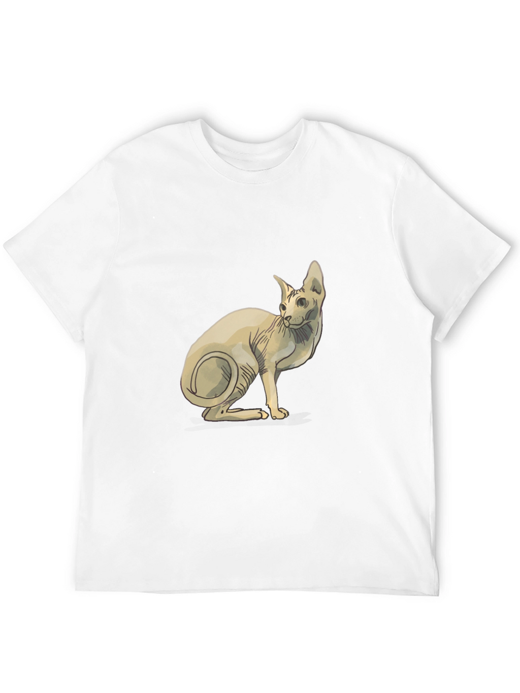 Sphynx Cat Graphic Tee - Unique Design