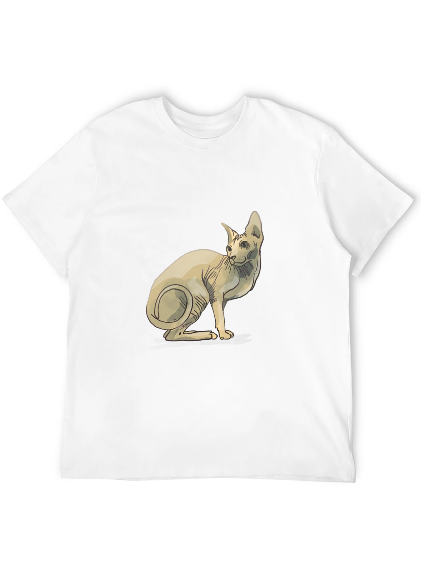 Sphynx Cat Graphic Tee - Unique Design