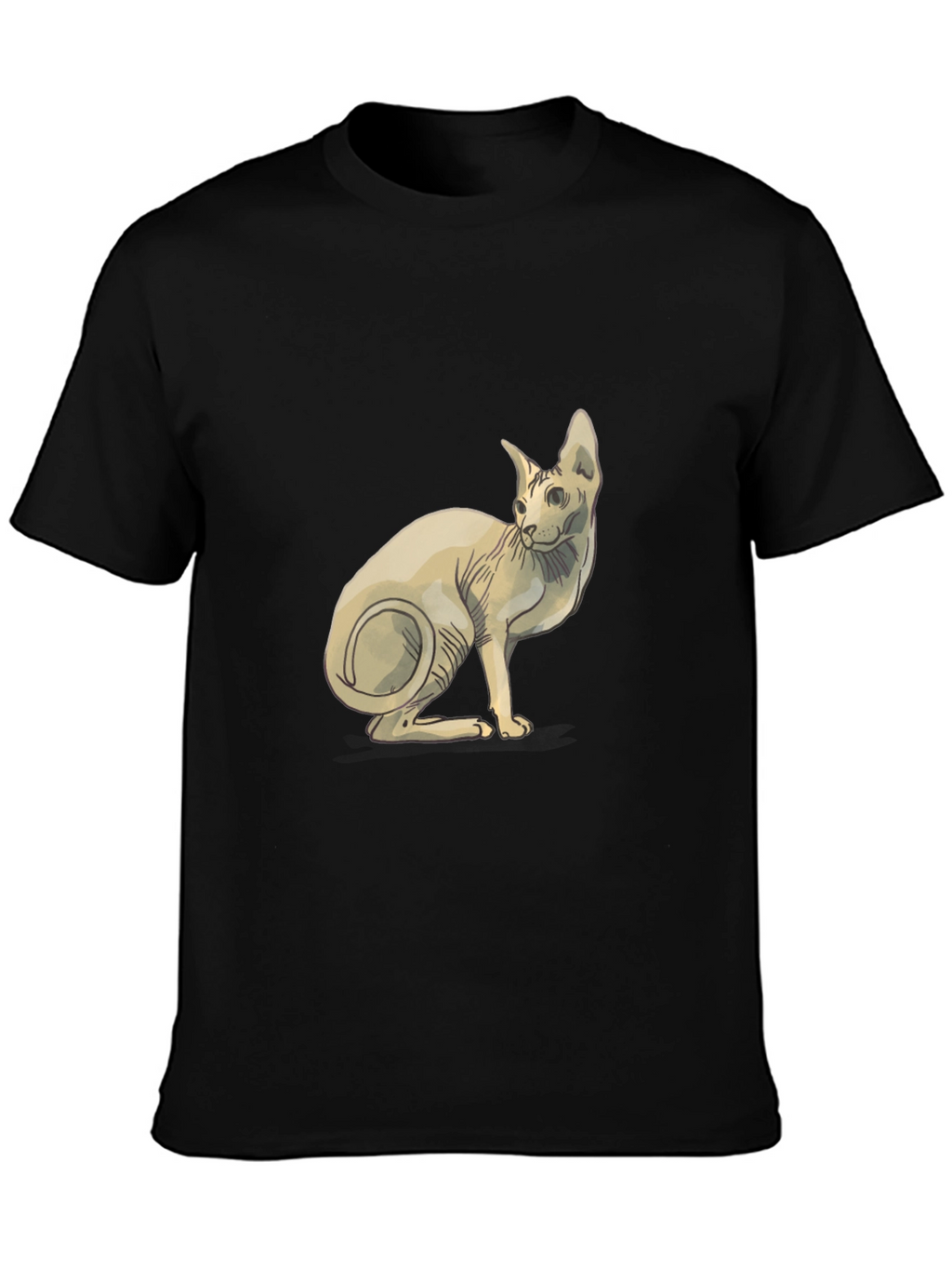 Sphynx Cat Graphic Tee - Unique Design