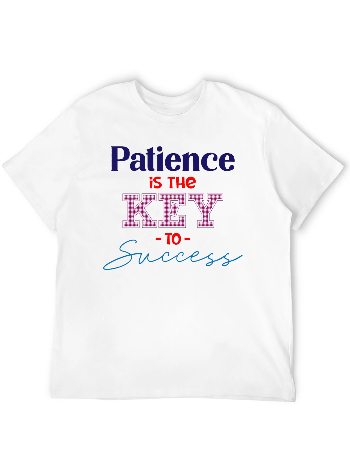 Patience Key to Success Black T-Shirt