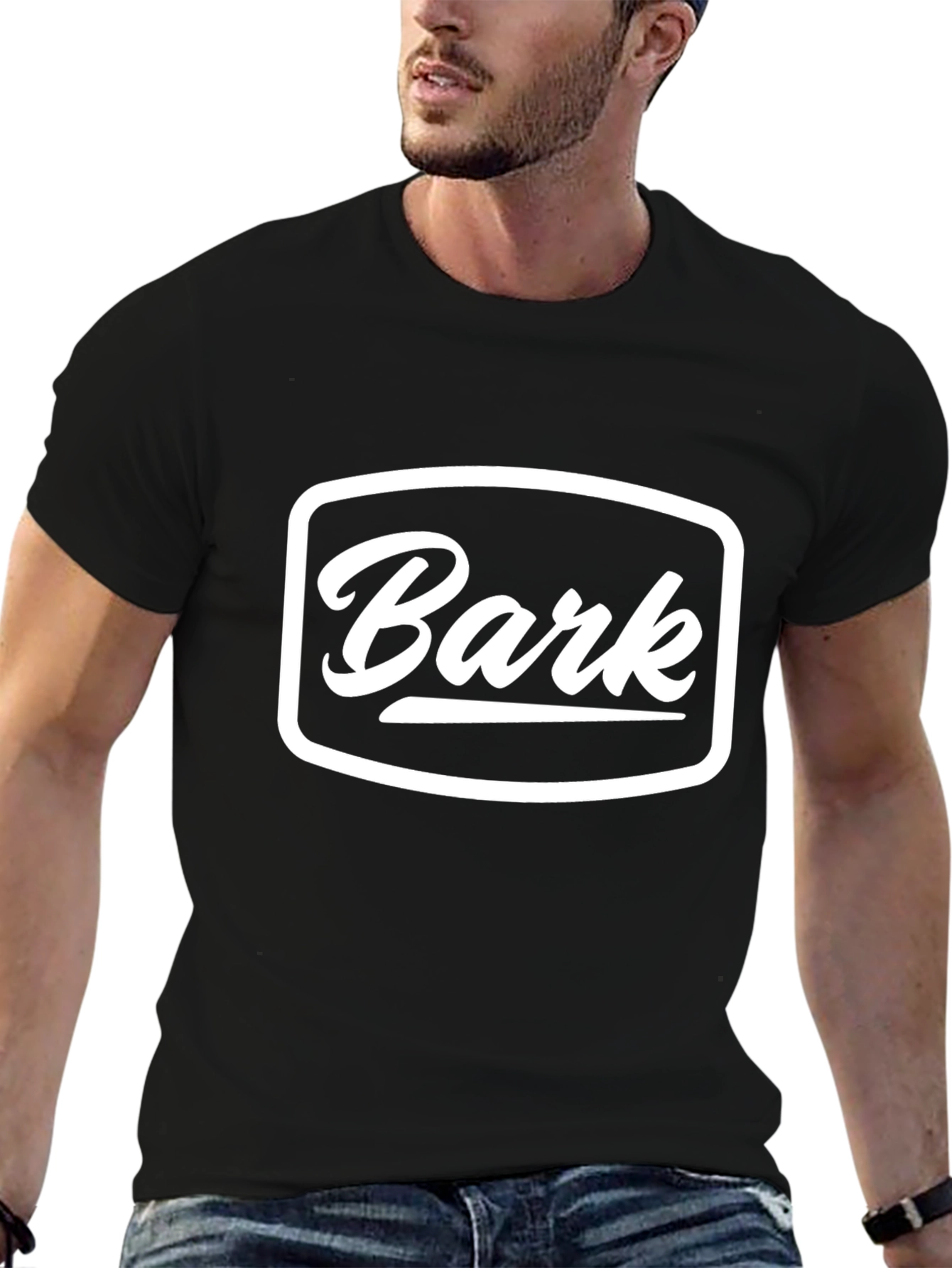 Bark Logo T-Shirt - Black Cotton Blend Tee
