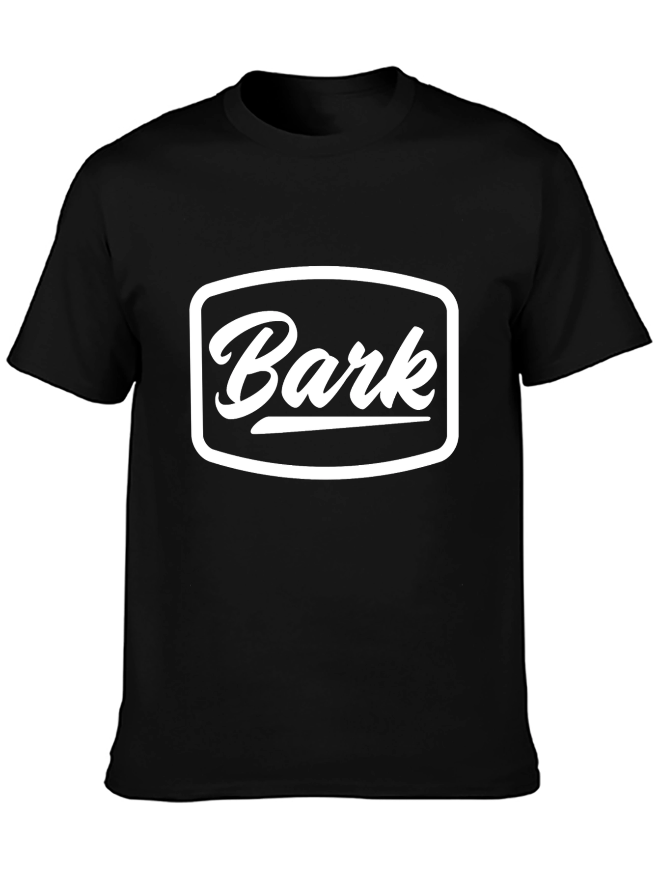 Bark Logo T-Shirt - Black Cotton Blend Tee
