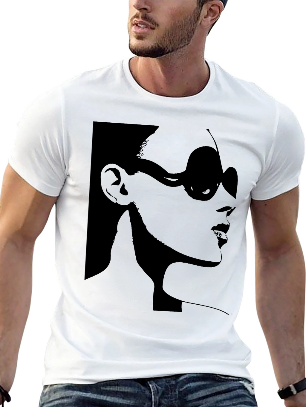 Stylish Silhouette Graphic T-Shirt