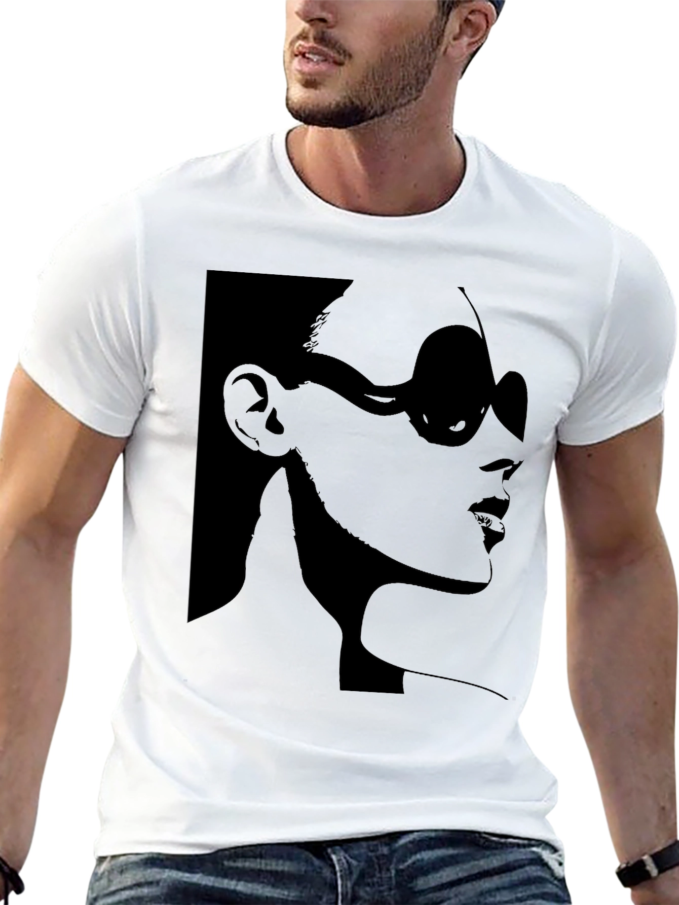 Stylish Silhouette Graphic T-Shirt