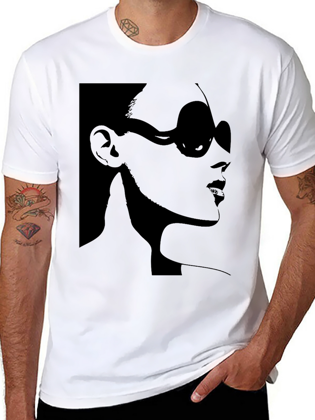 Stylish Silhouette Graphic T-Shirt