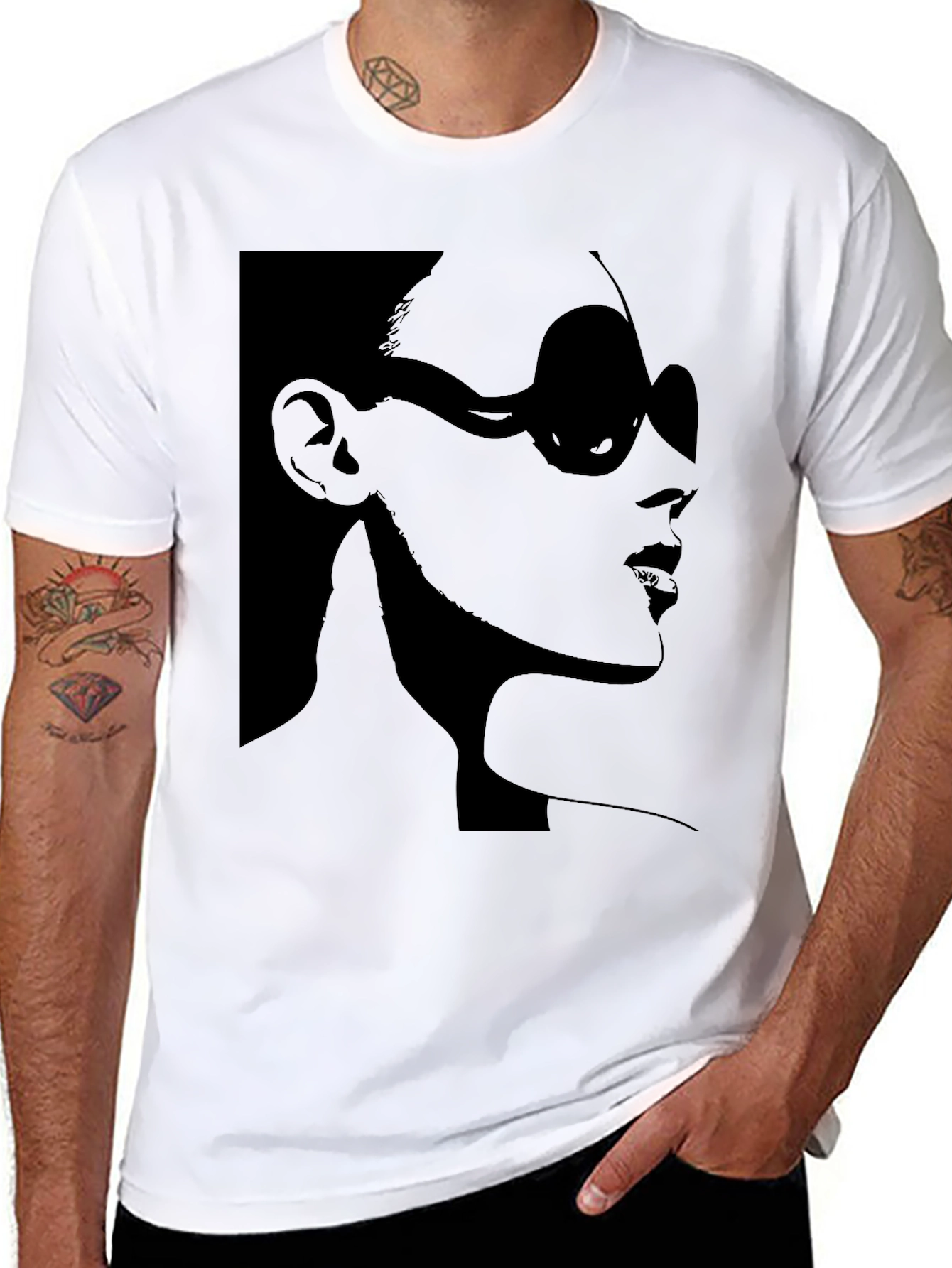 Stylish Silhouette Graphic T-Shirt
