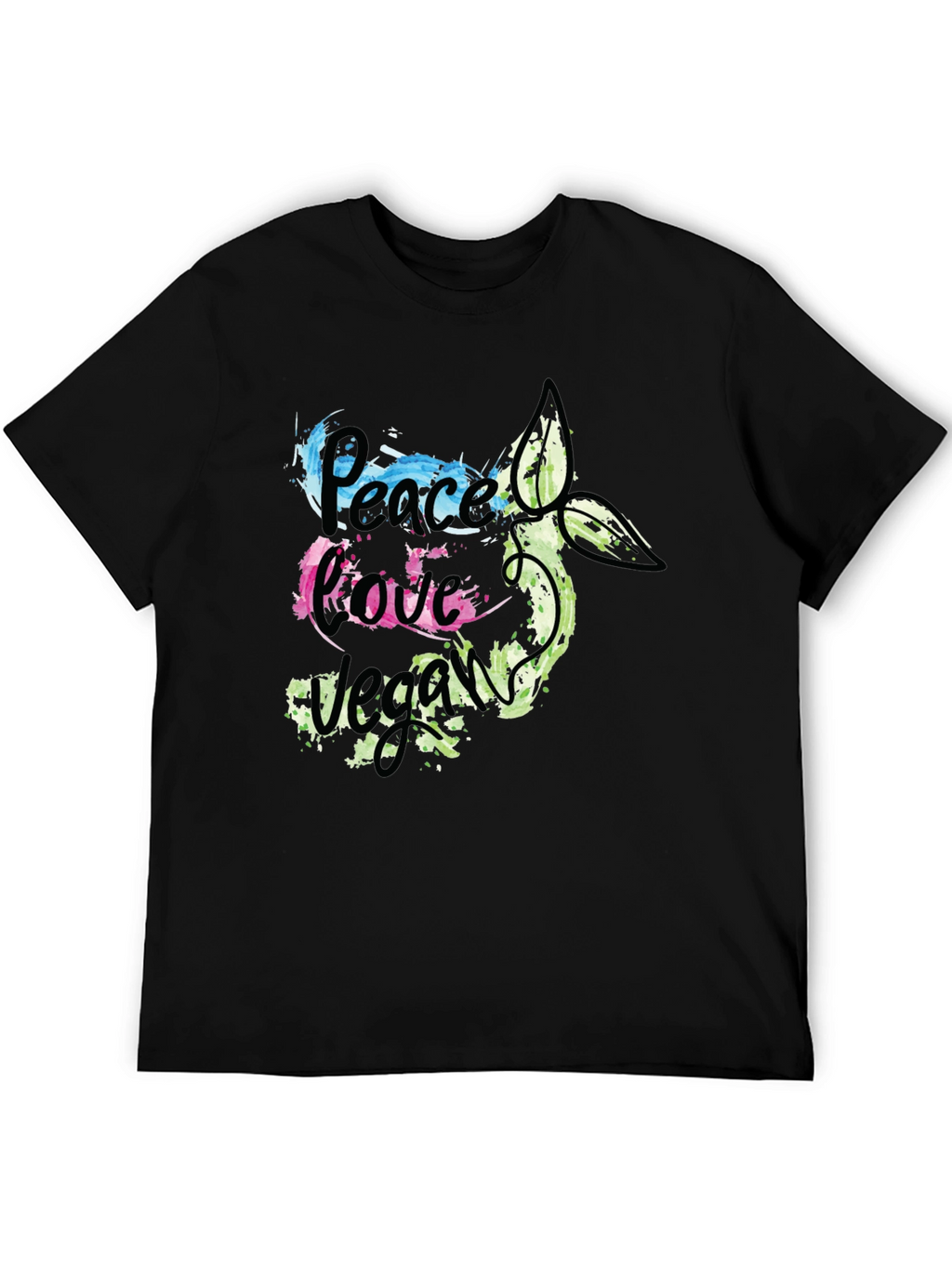 Peace Love Vegan Graphic T-Shirt
