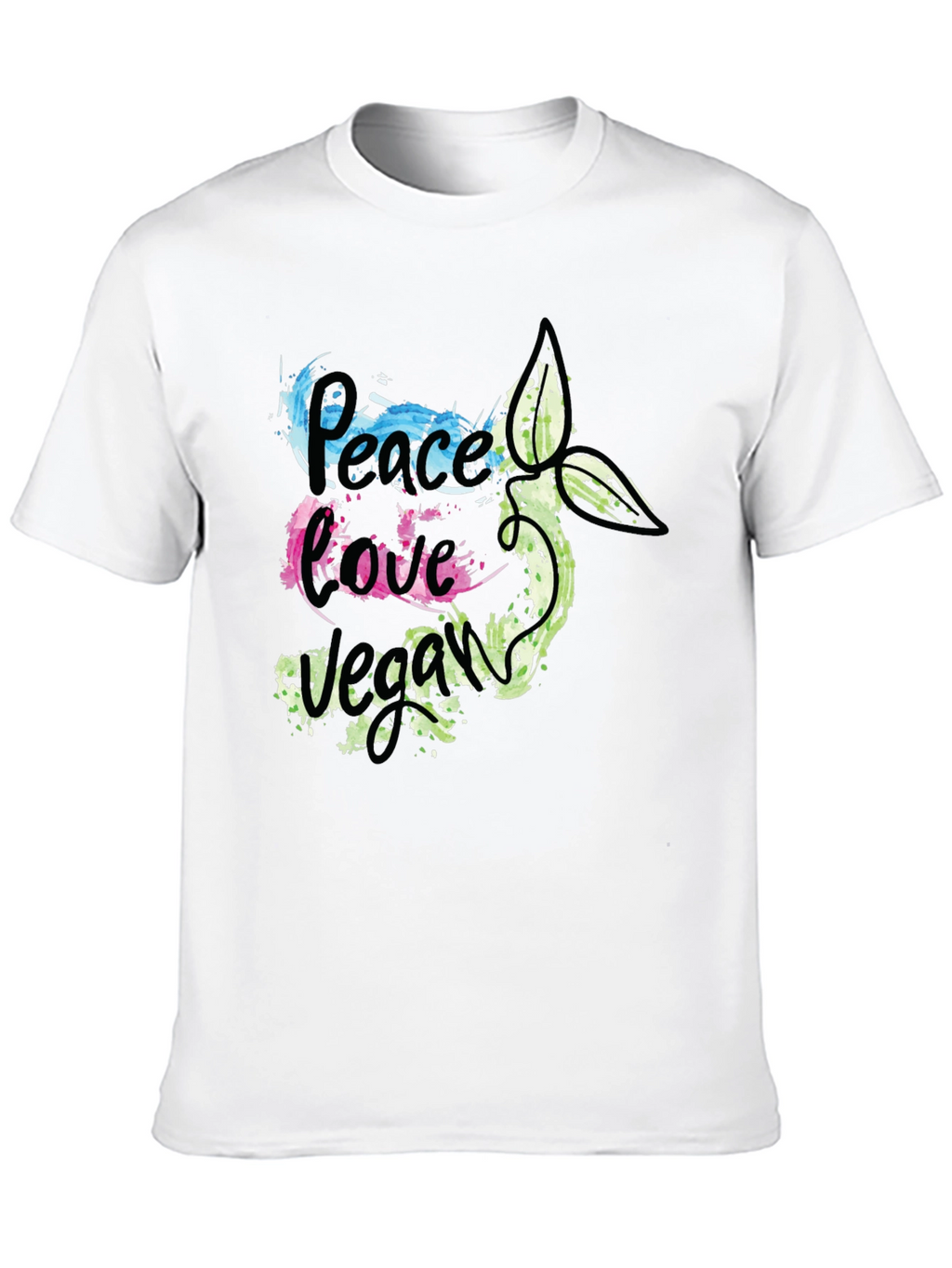 Peace Love Vegan Graphic T-Shirt
