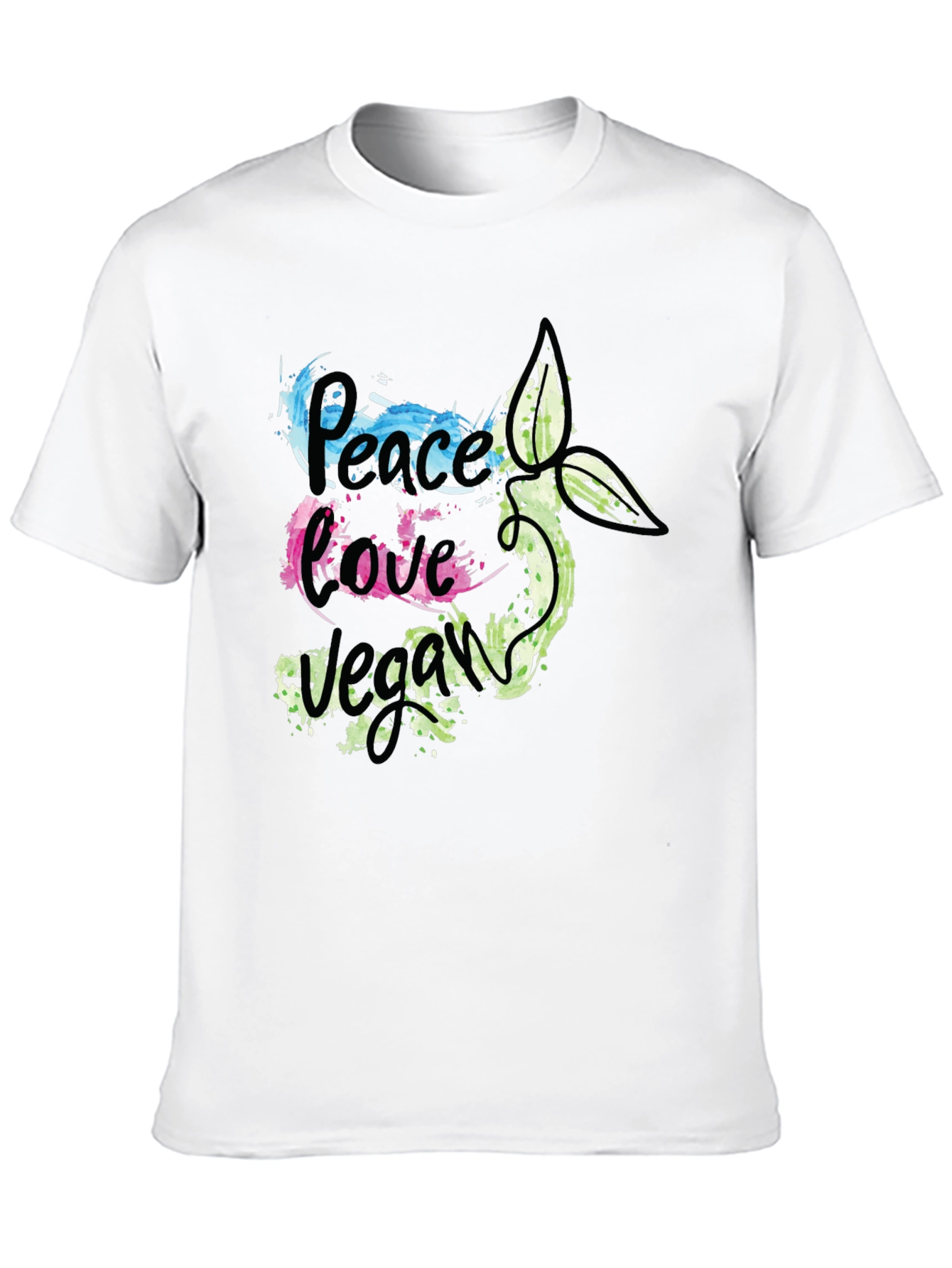 Peace Love Vegan Graphic T-Shirt