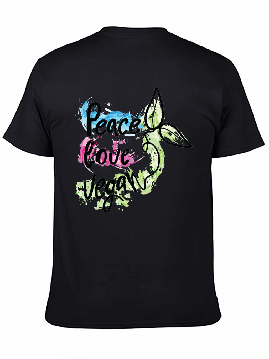 Peace Love Vegan Graphic T-Shirt