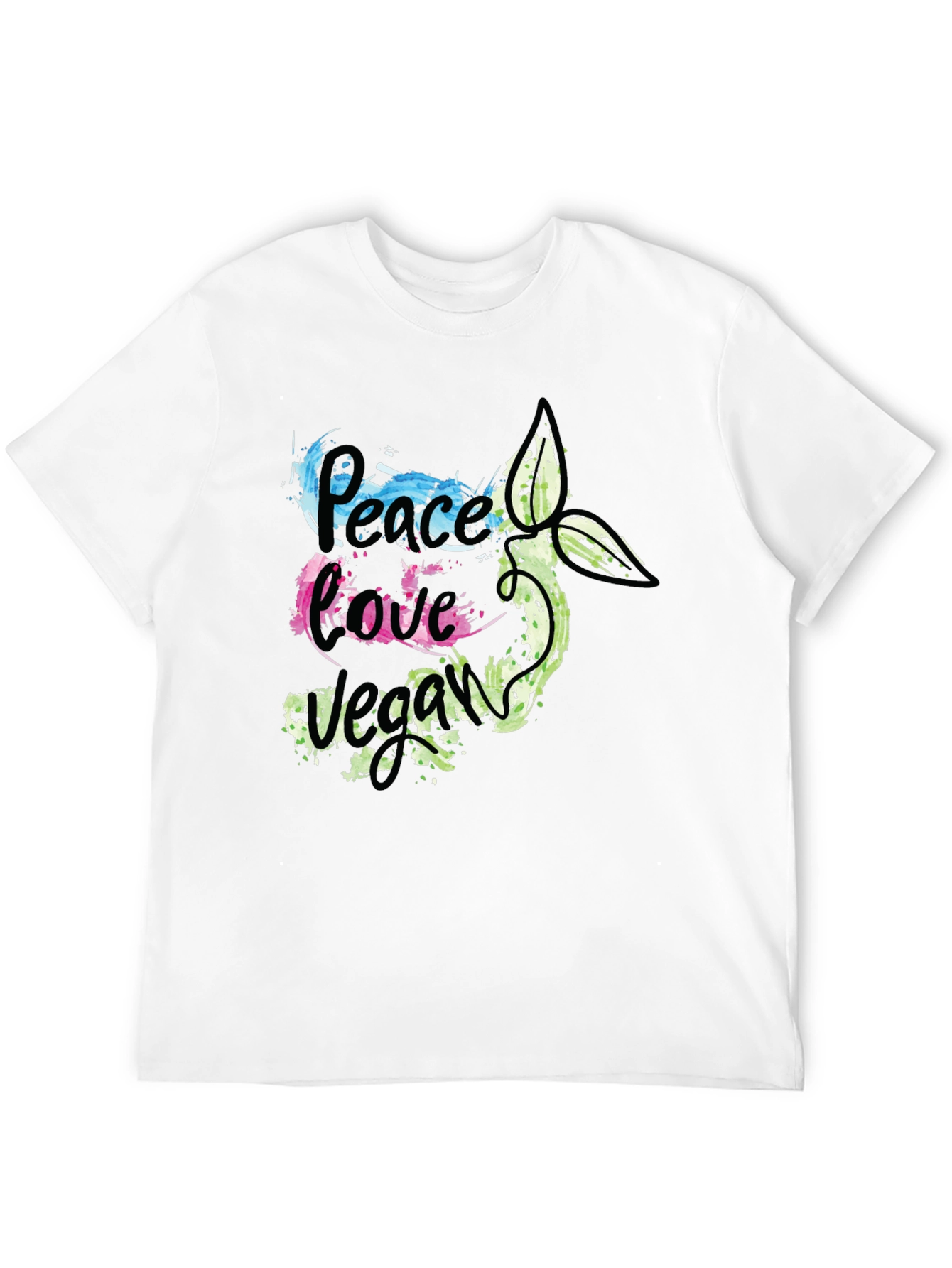 Peace Love Vegan Graphic T-Shirt