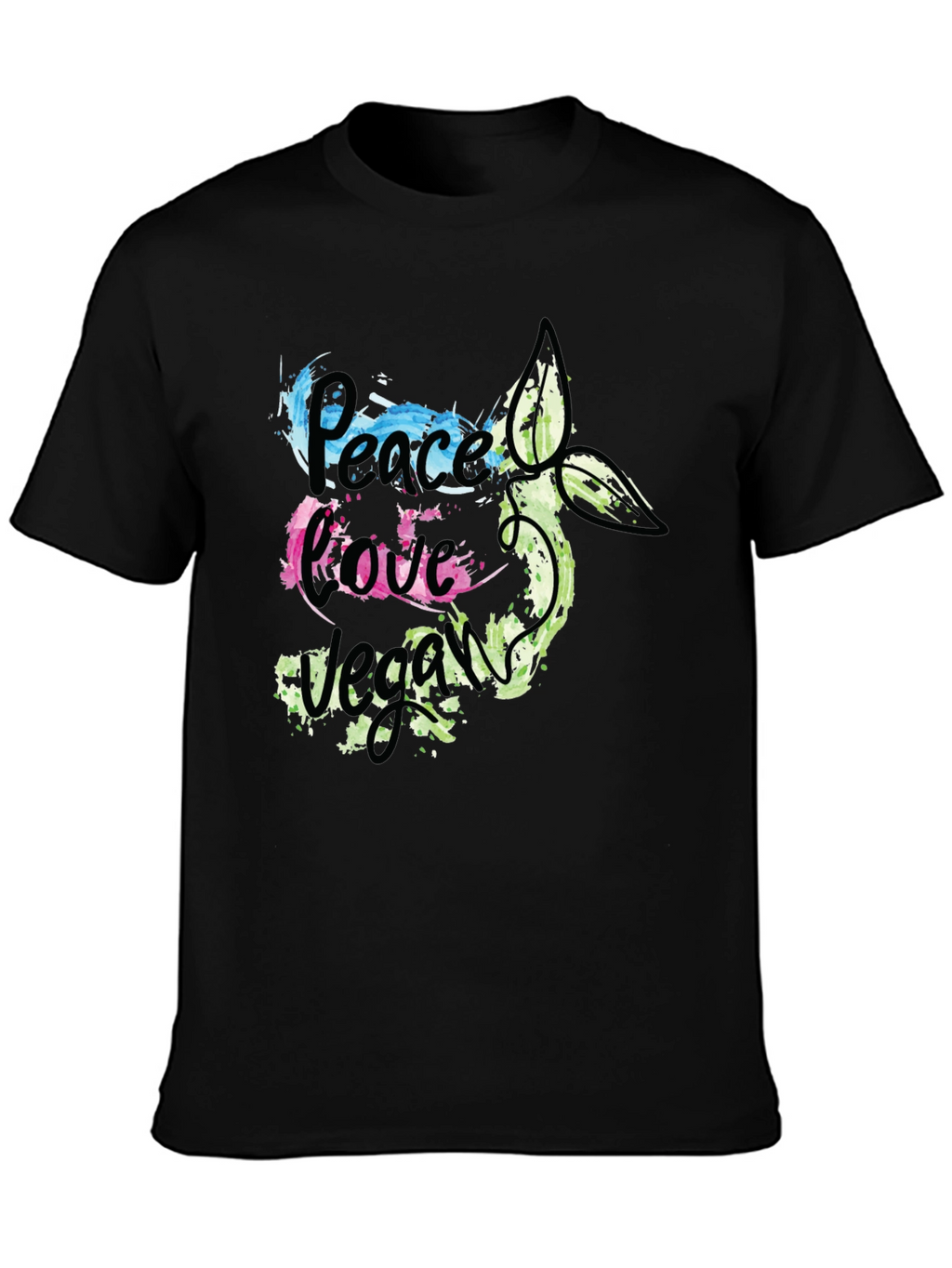 Peace Love Vegan Graphic T-Shirt