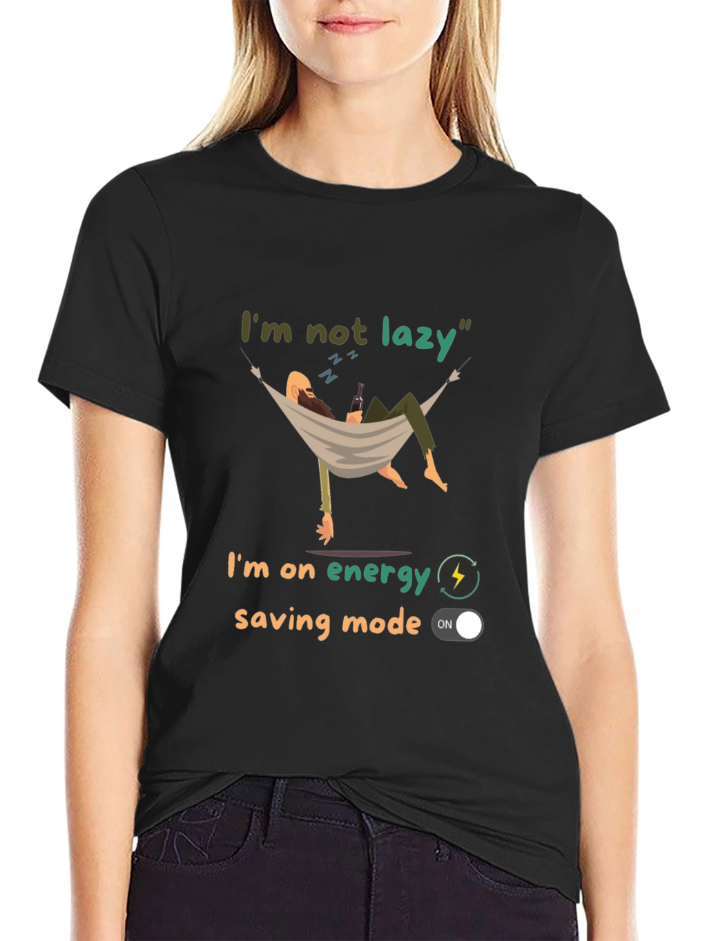 Funny Energy Saving Mode T-Shirt