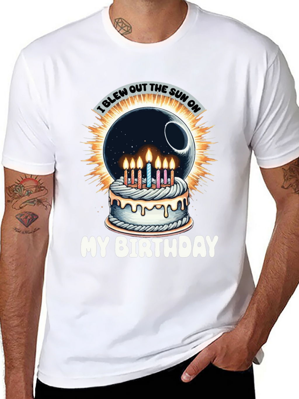 I Blew Out the Sun Birthday T-Shirt