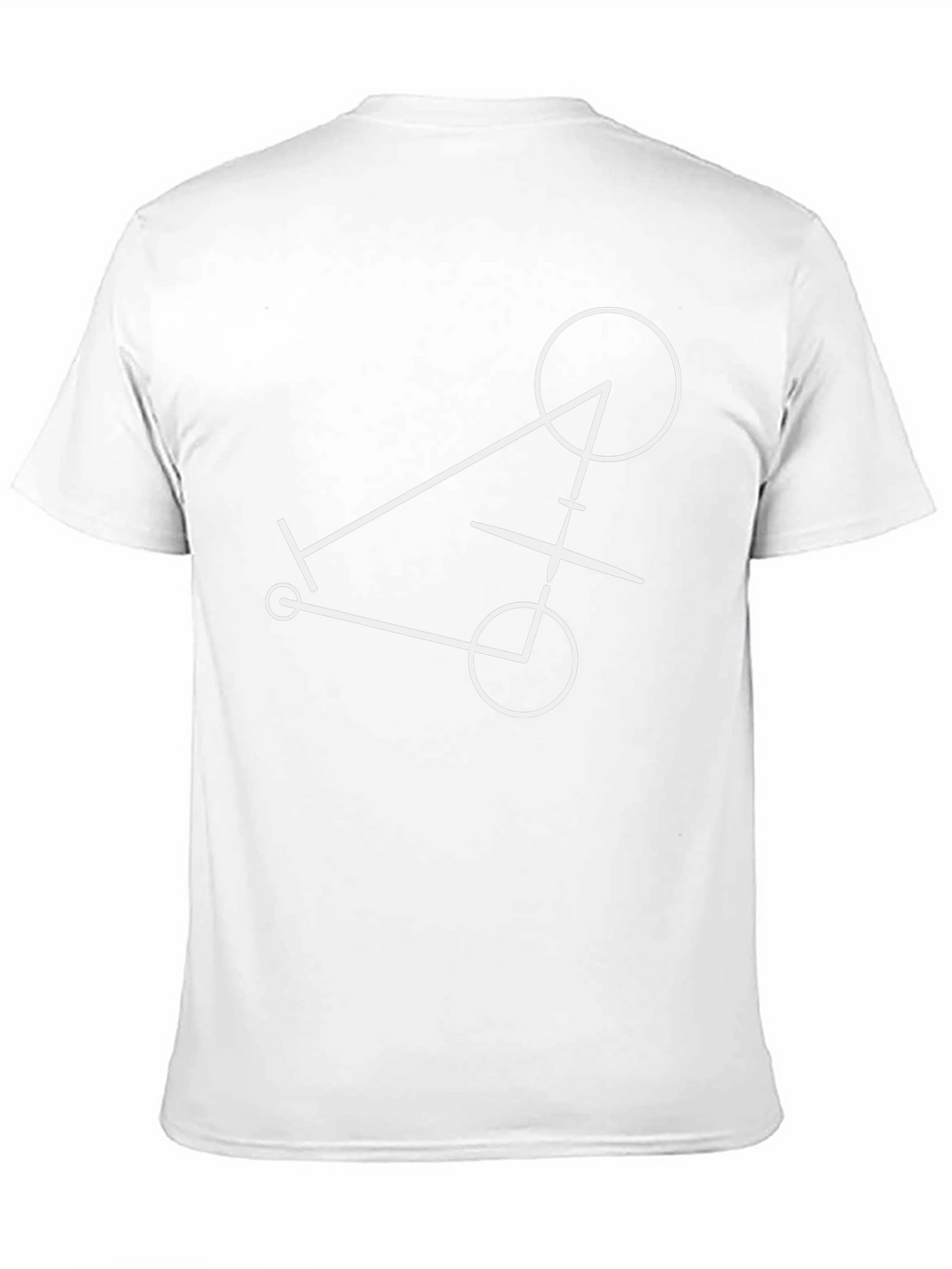 Geometric Scooter Graphic Tee - Black