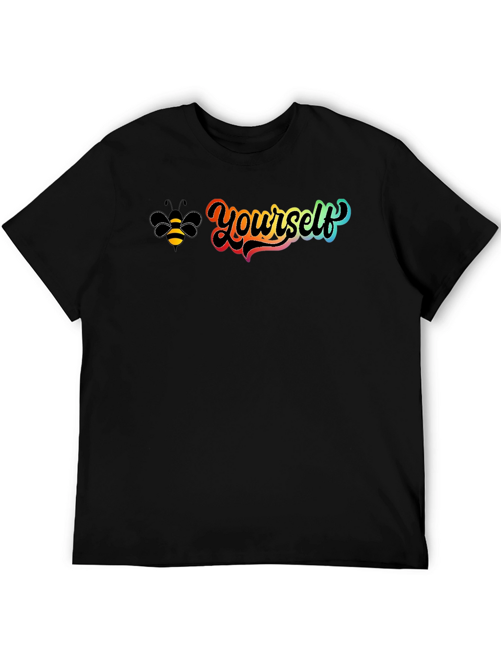 Be Yourself Graphic Tee - Black