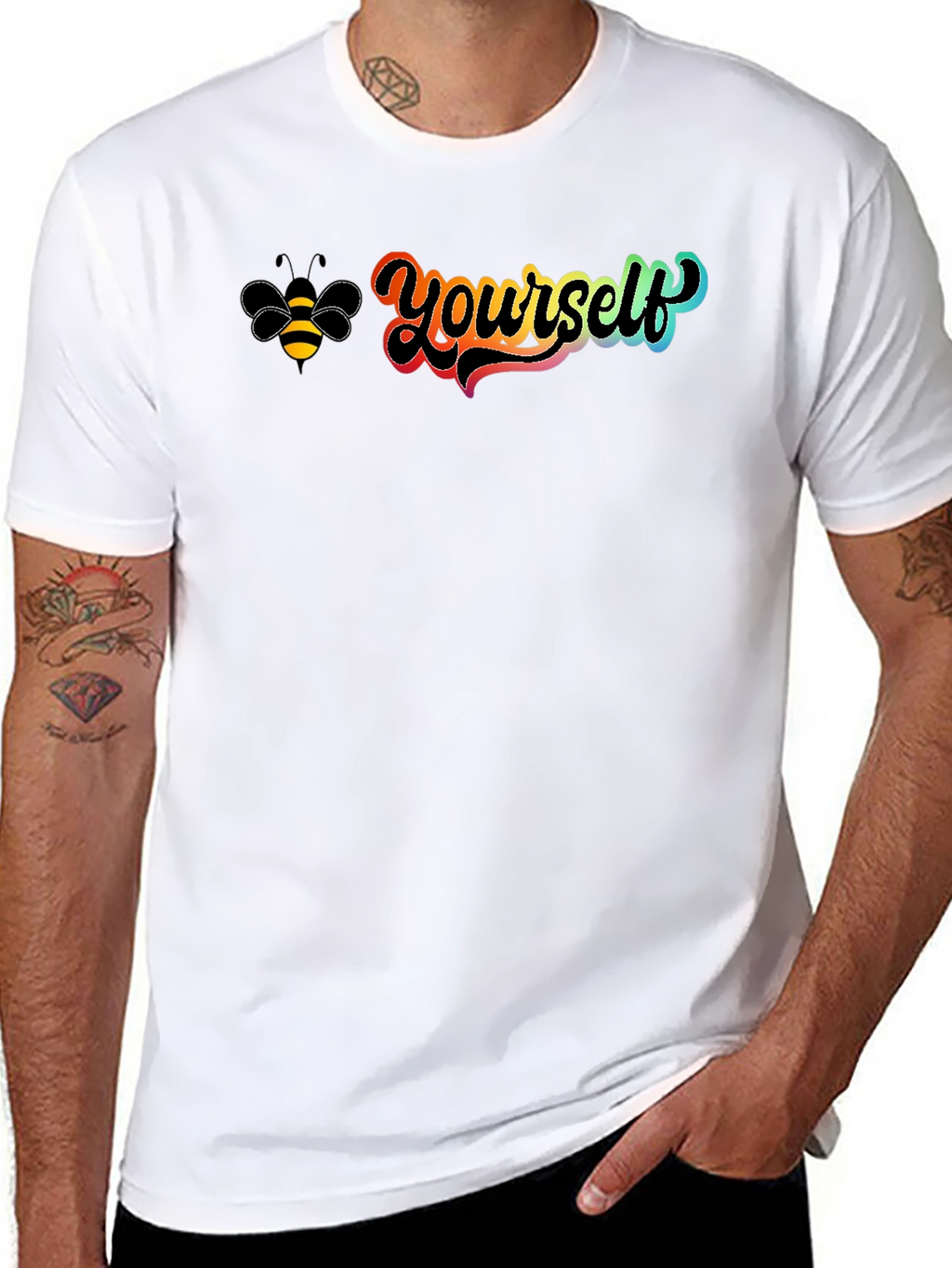 Be Yourself Graphic Tee - Black