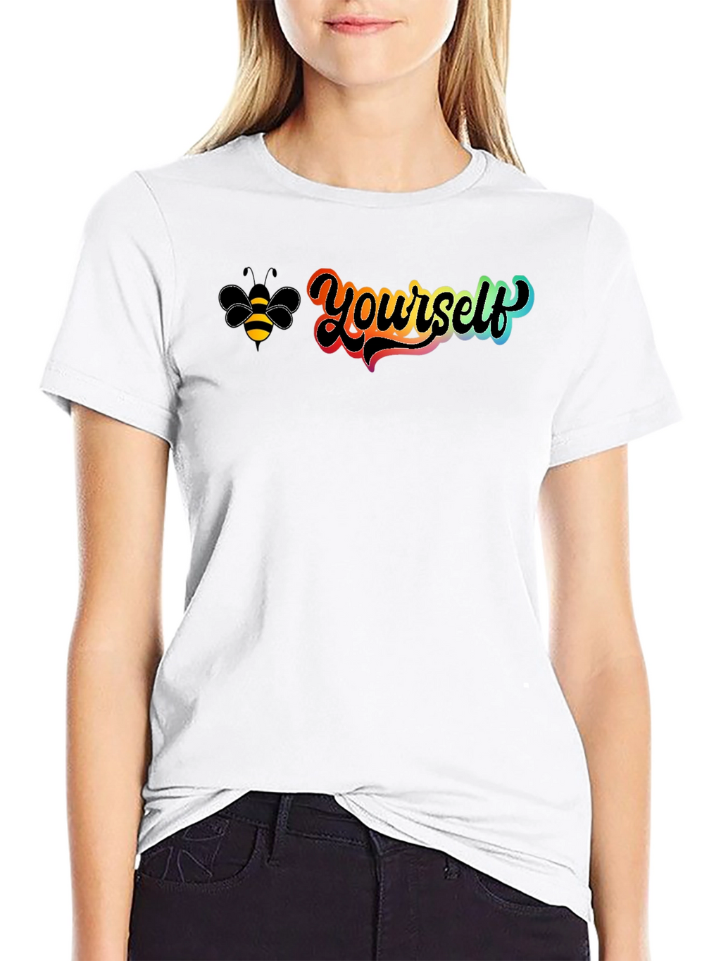 Be Yourself Graphic Tee - Black