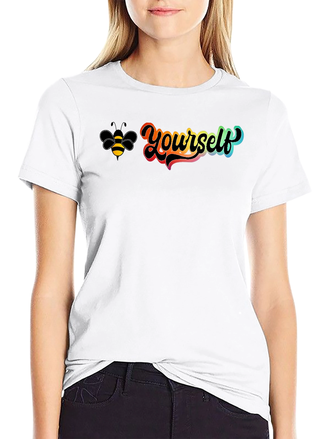 Be Yourself Graphic Tee - Black