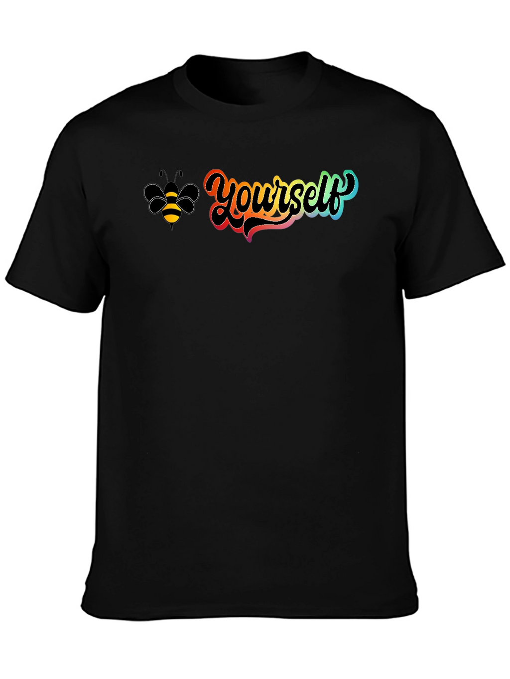 Be Yourself Graphic Tee - Black