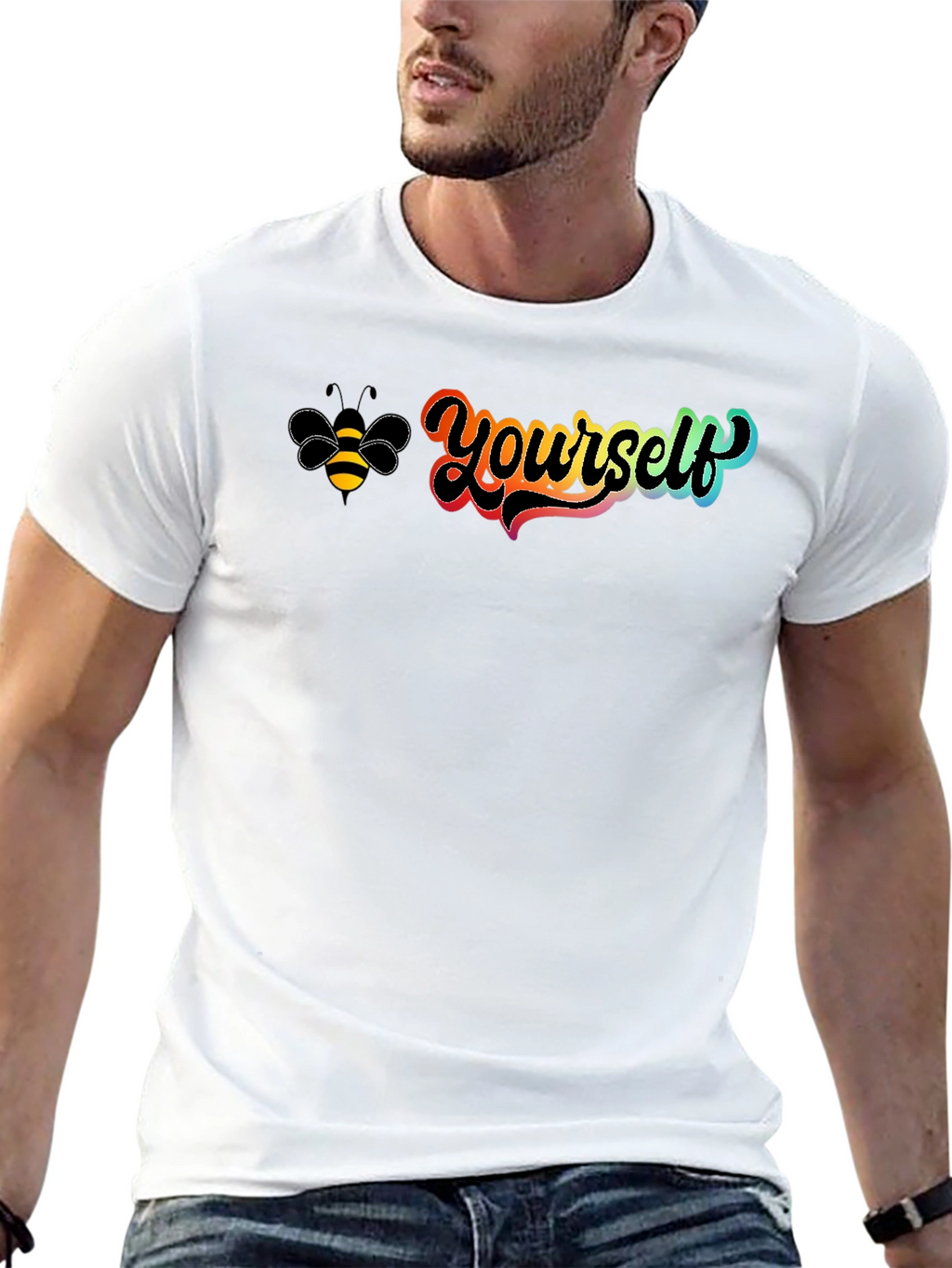 Be Yourself Graphic Tee - Black