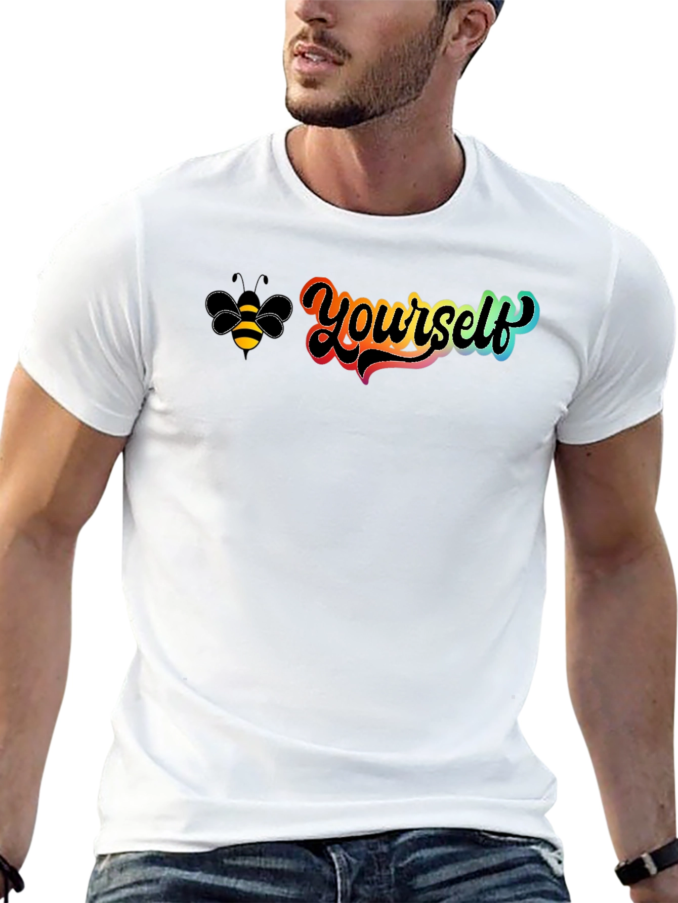 Be Yourself Graphic Tee - Black