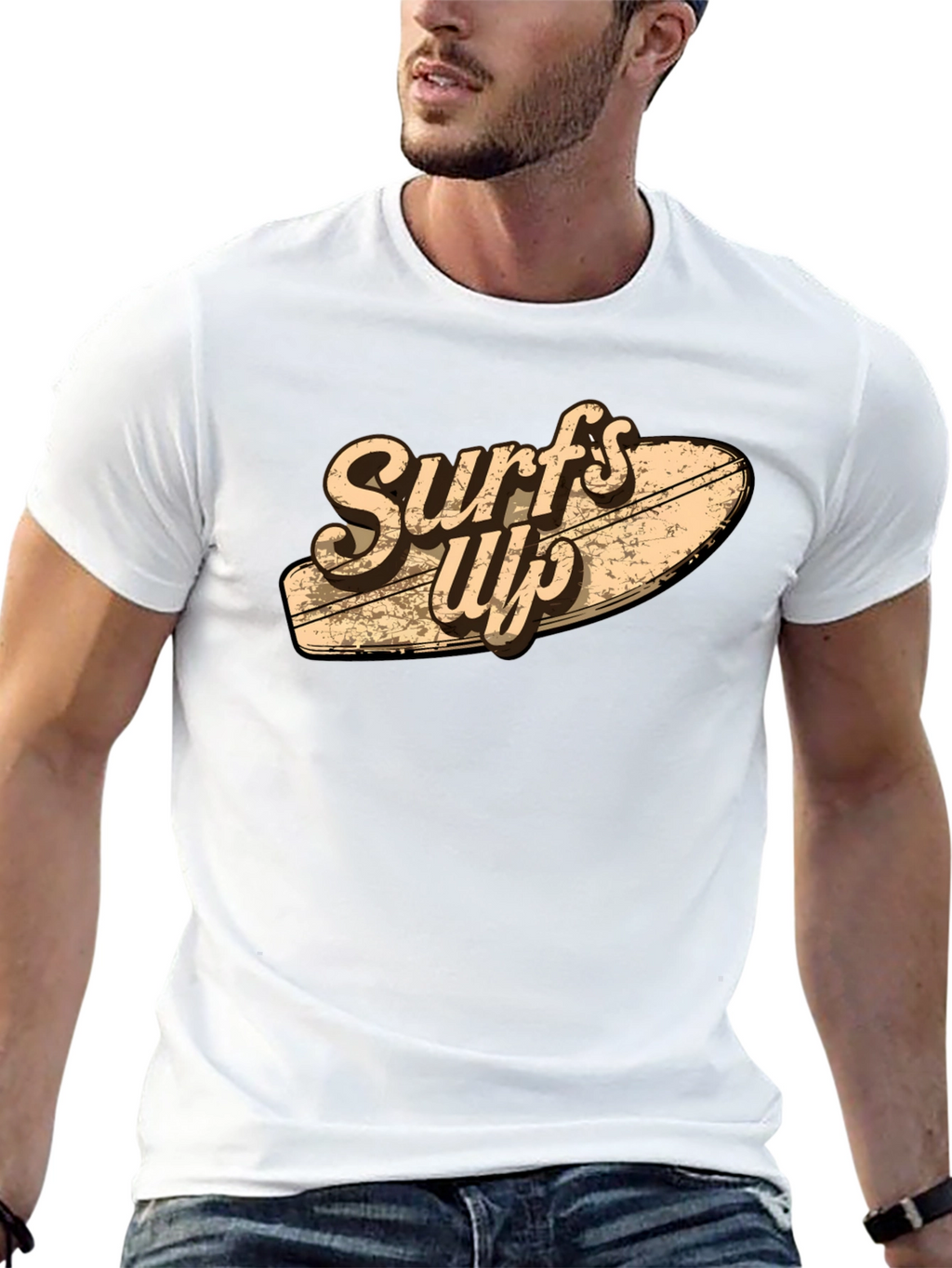 Surfs Up Graphic Tee - Black