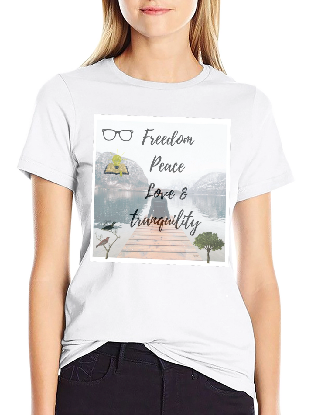 Freedom & Peace T-Shirt: Nature Inspired Design