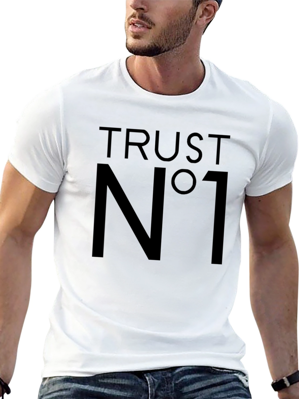Trust No One Black Graphic Tee