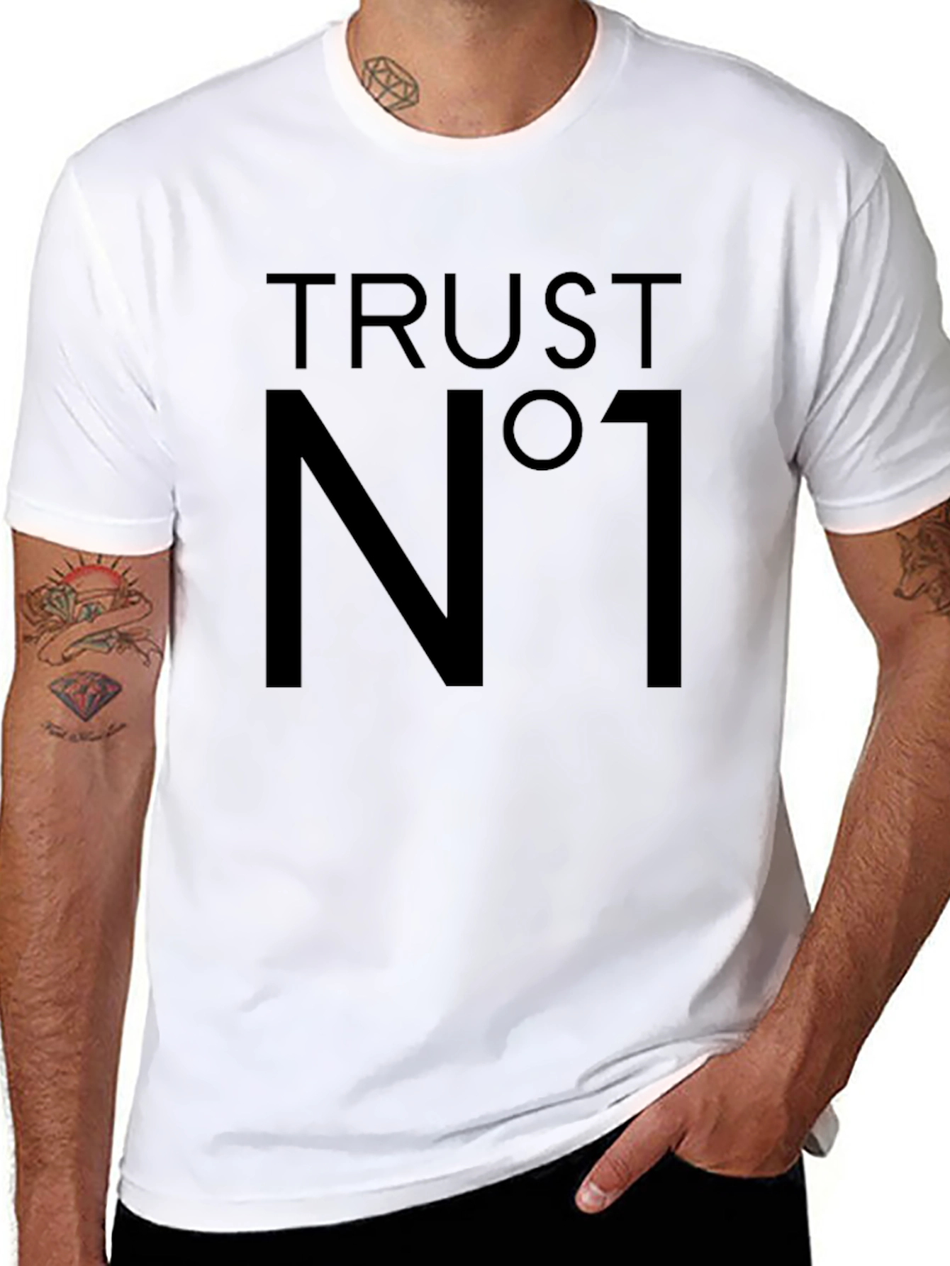 Trust No One Black Graphic Tee