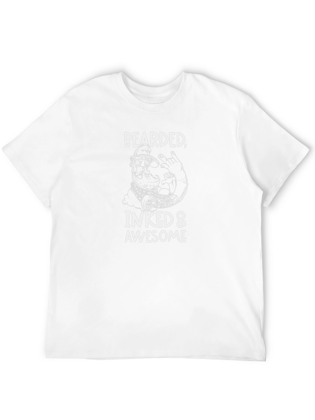 Bearded Inked & Awesome Graphic T-Shirt