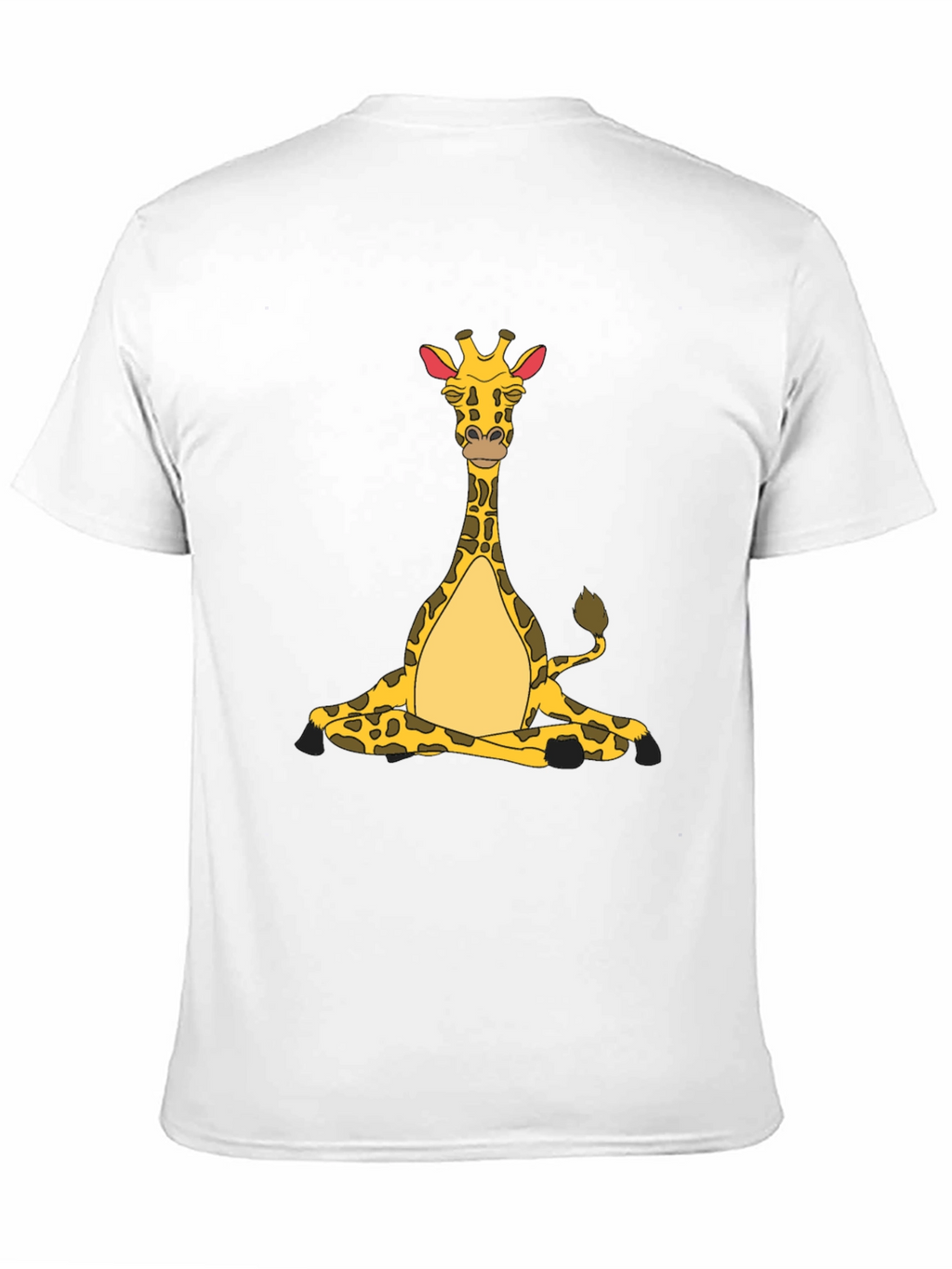 Yoga Giraffe Black T-Shirt