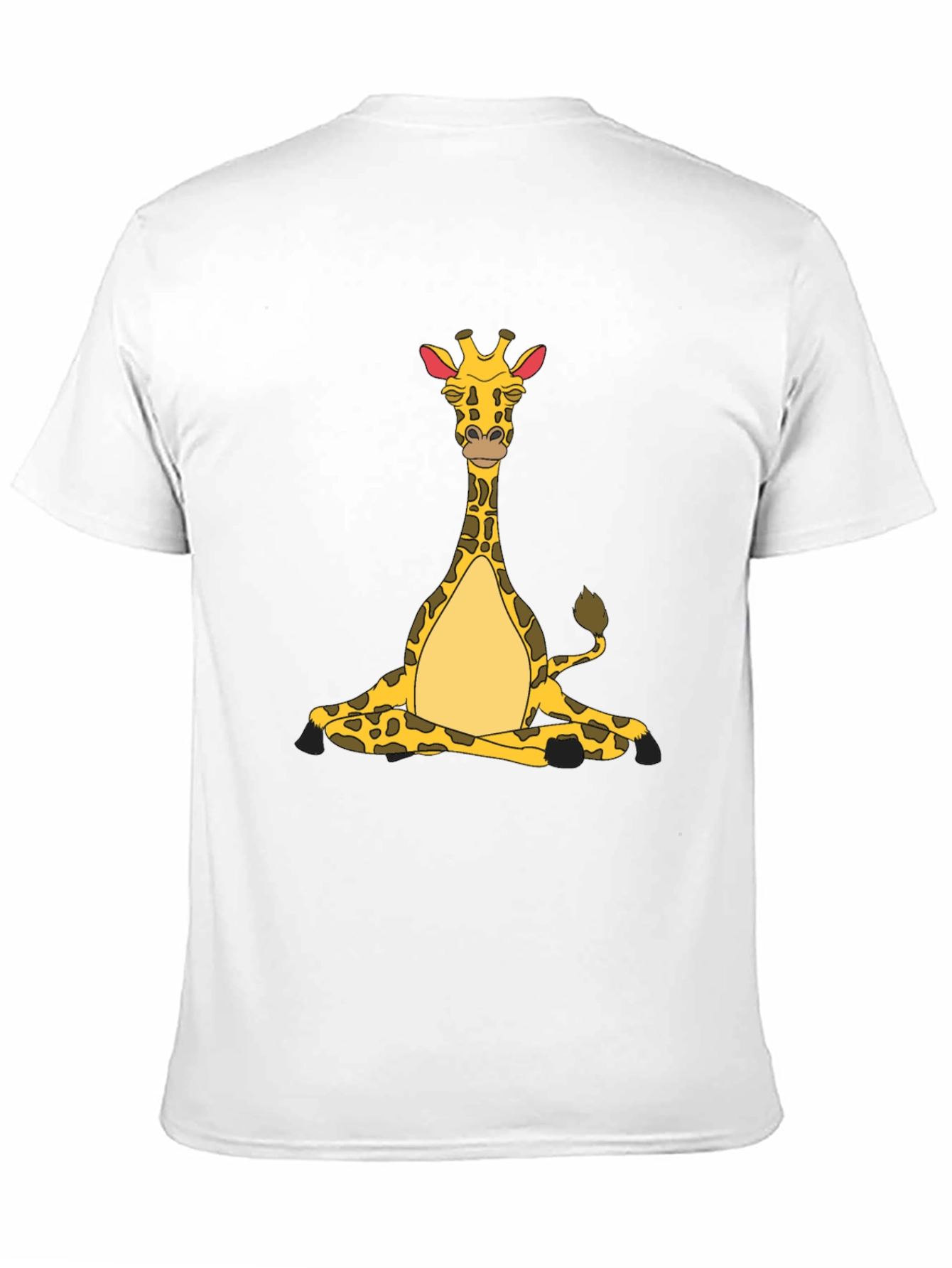 Yoga Giraffe Black T-Shirt