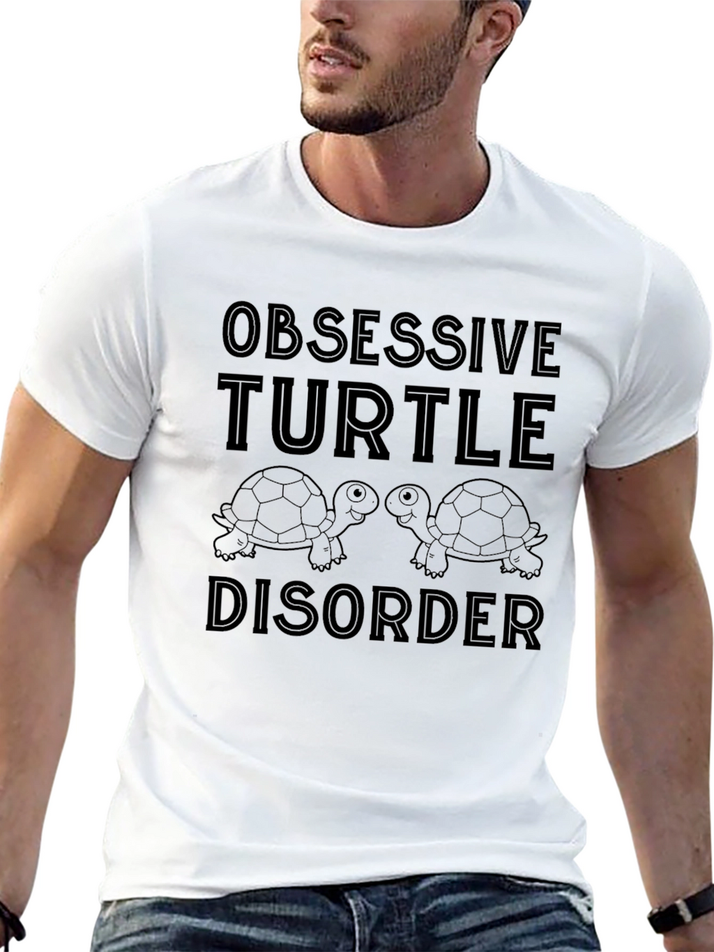 Obsessive Turtle Disorder Black T-Shirt