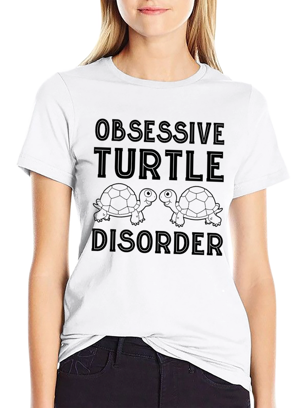 Obsessive Turtle Disorder Black T-Shirt