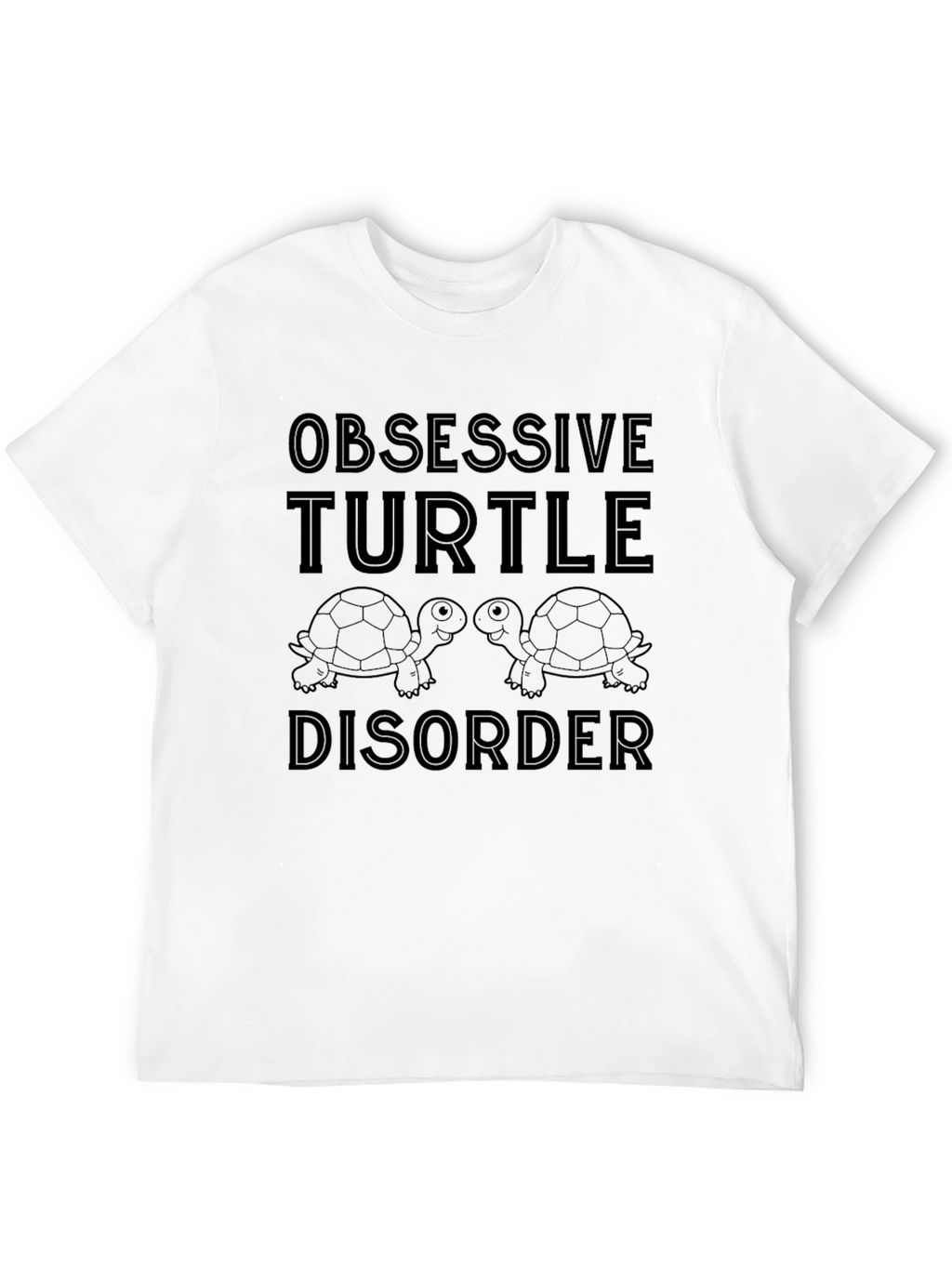 Obsessive Turtle Disorder Black T-Shirt