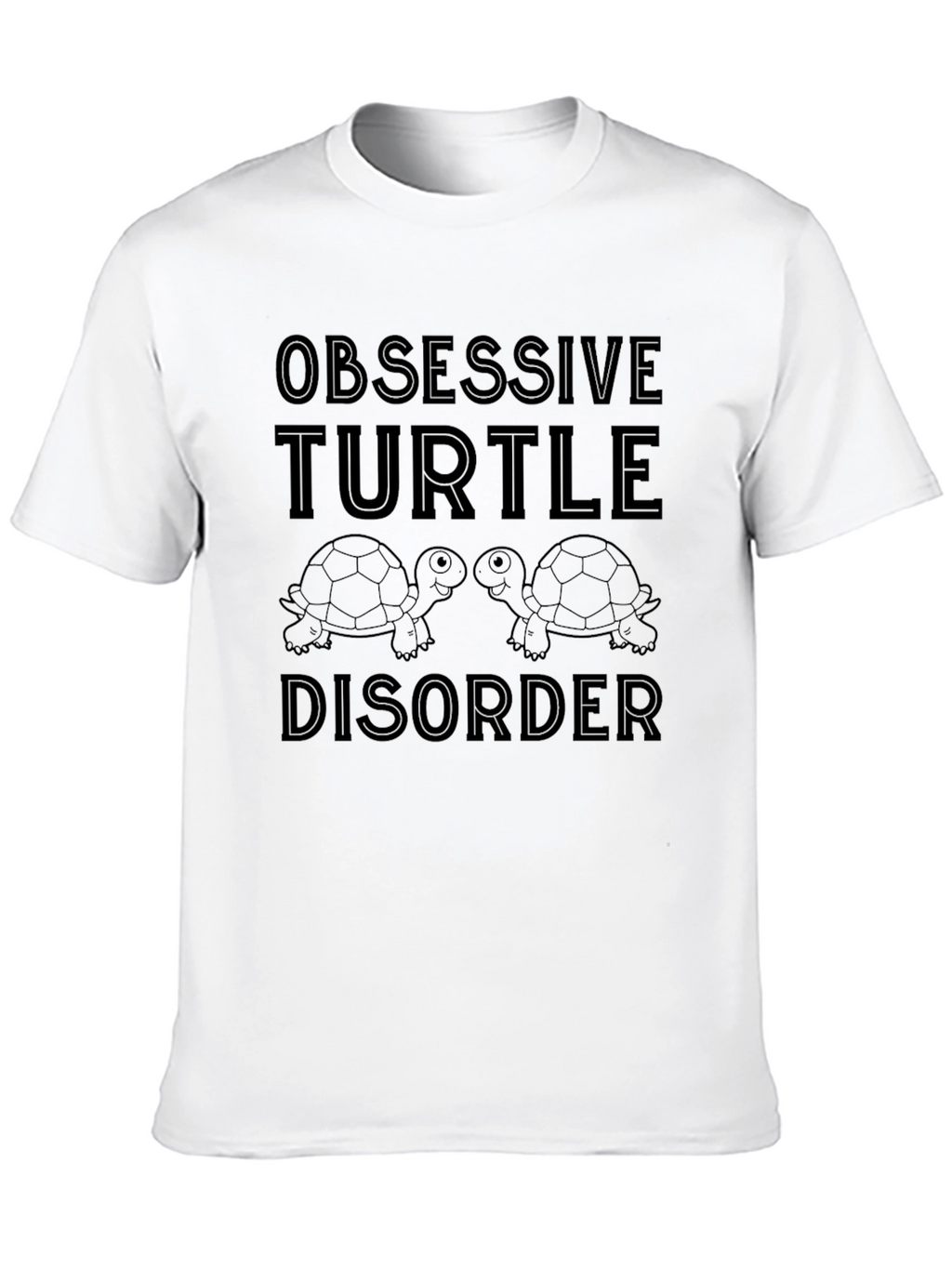Obsessive Turtle Disorder Black T-Shirt