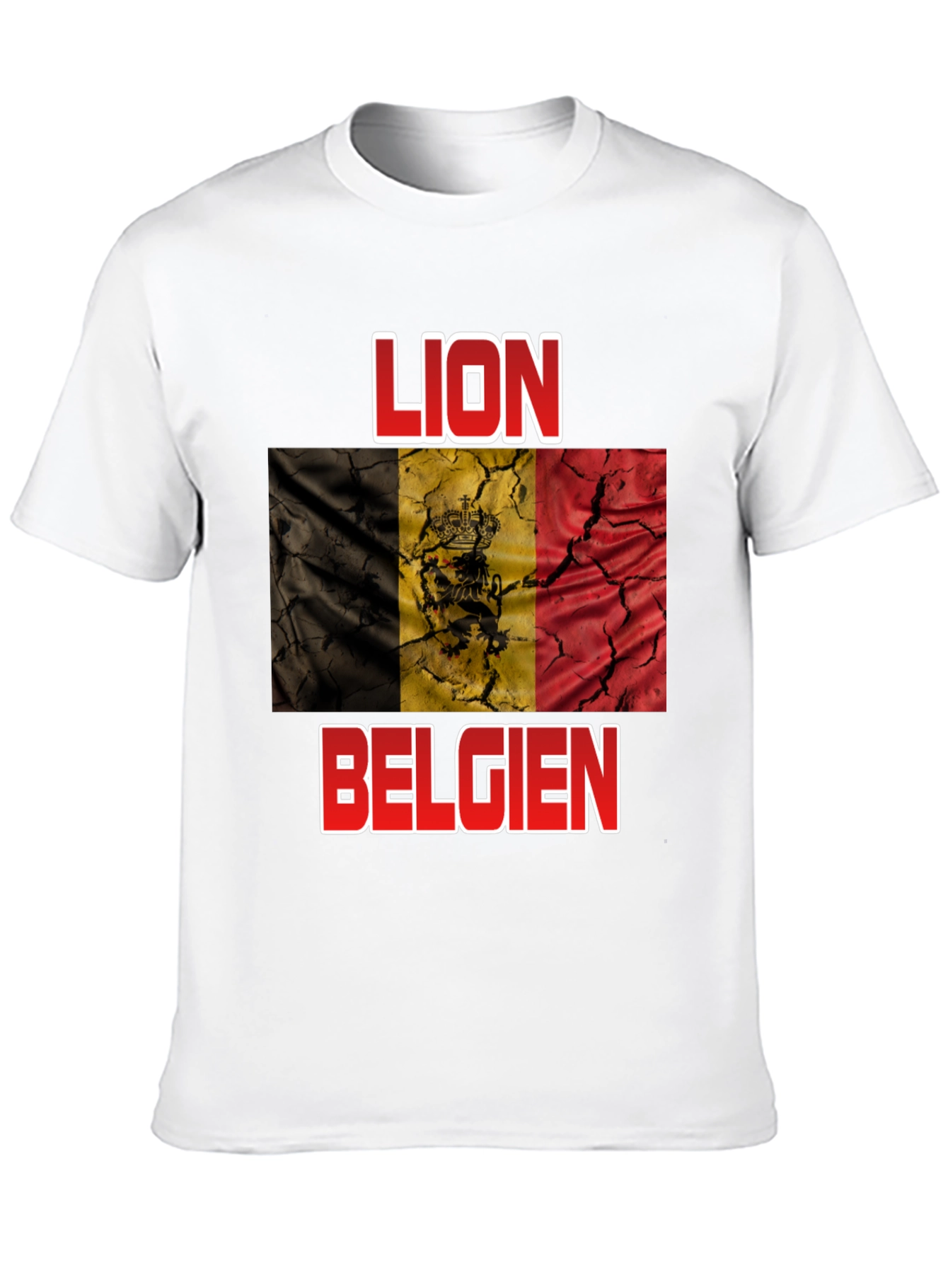 Lion Belgie T-Shirt - Belgian Flag Design