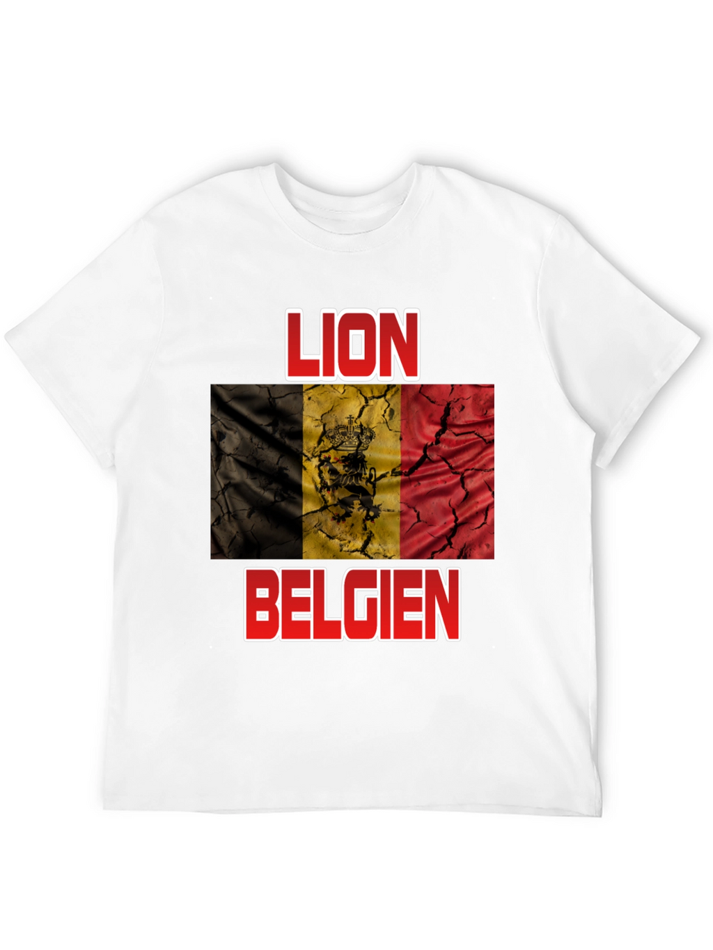Lion Belgie T-Shirt - Belgian Flag Design