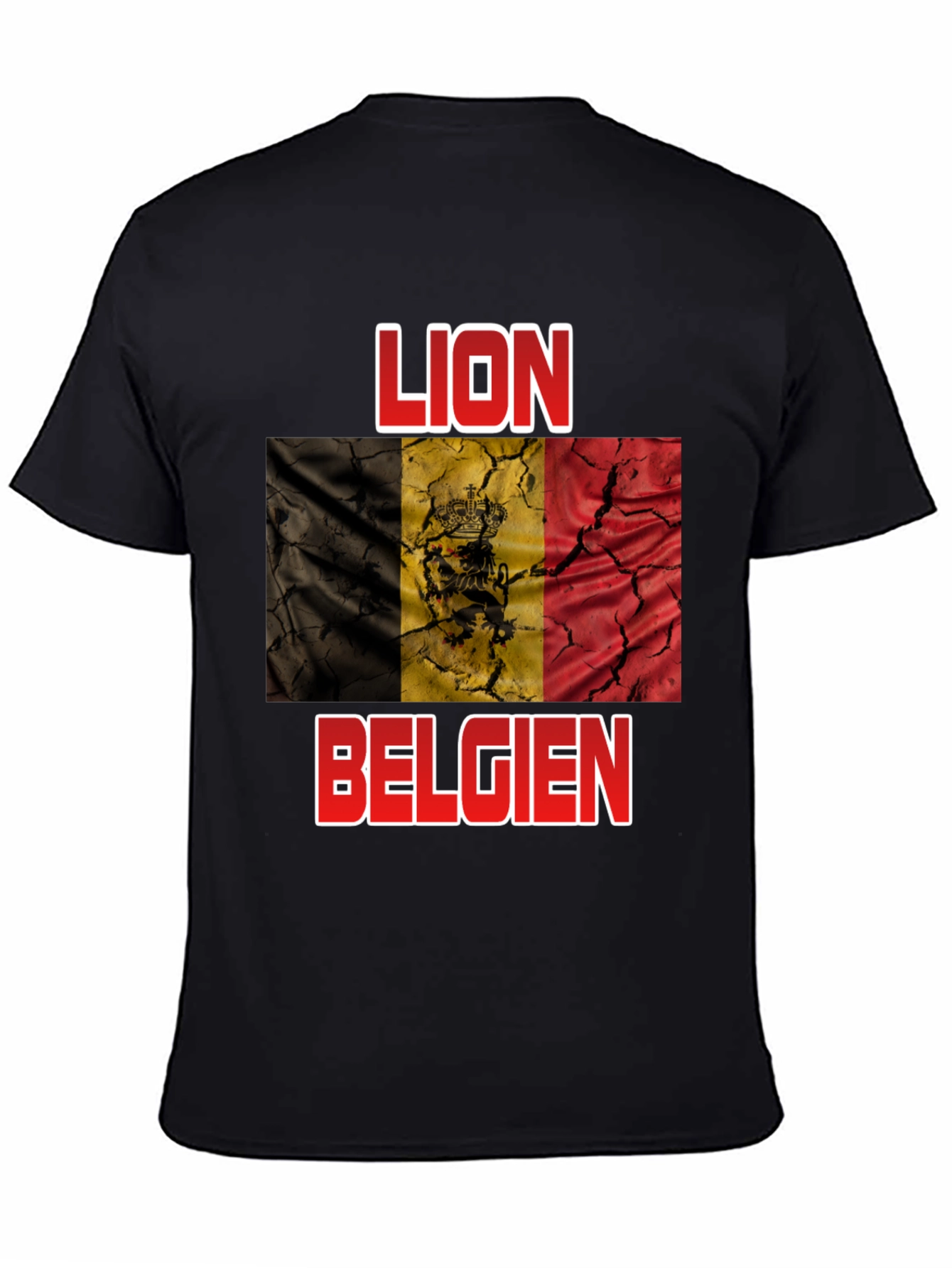 Lion Belgie T-Shirt - Belgian Flag Design