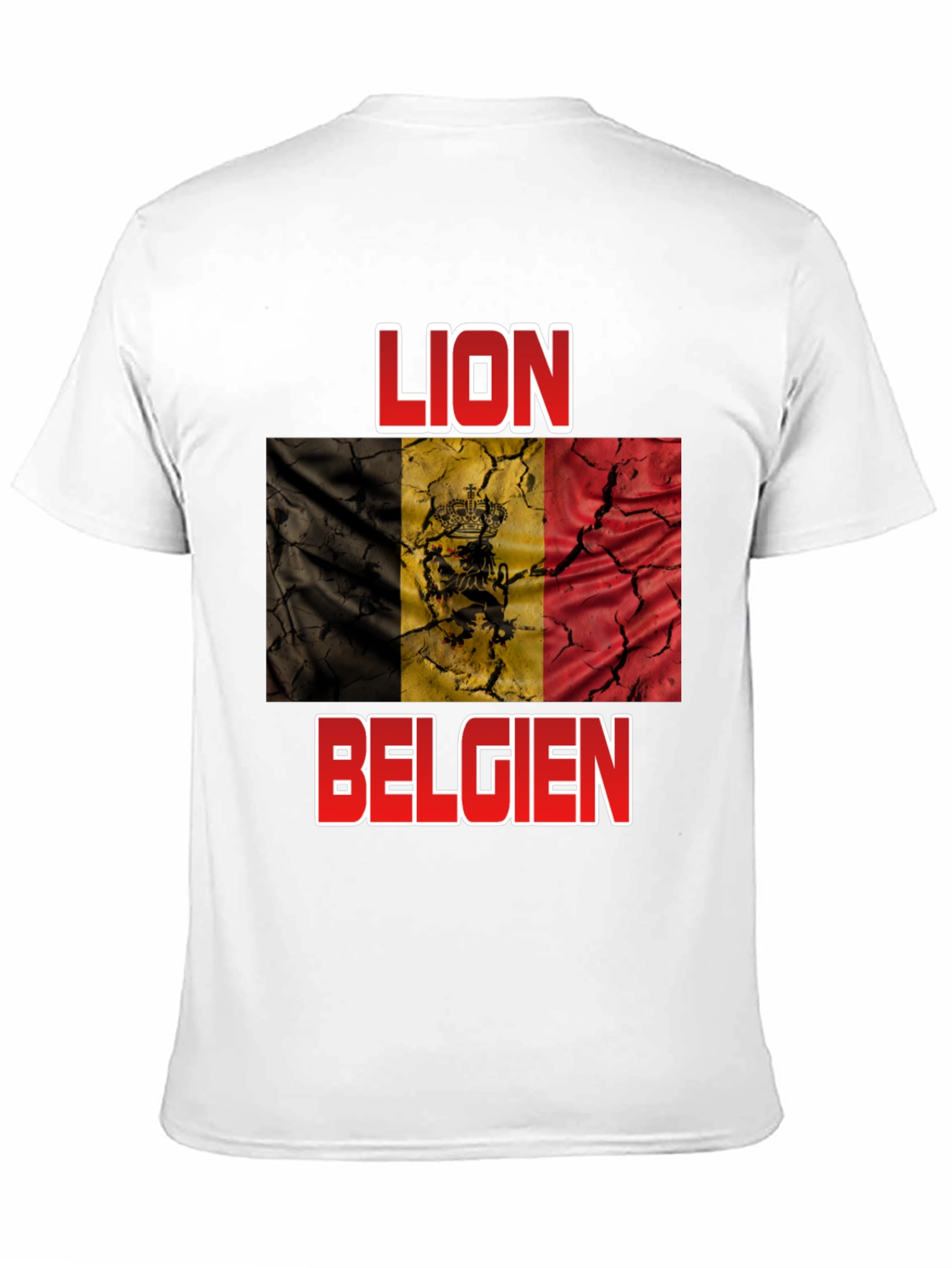 Lion Belgie T-Shirt - Belgian Flag Design