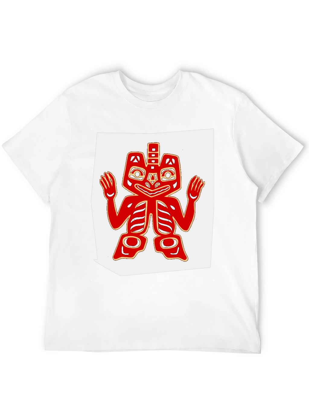 Tribal Art Tee - Black Cotton Blend