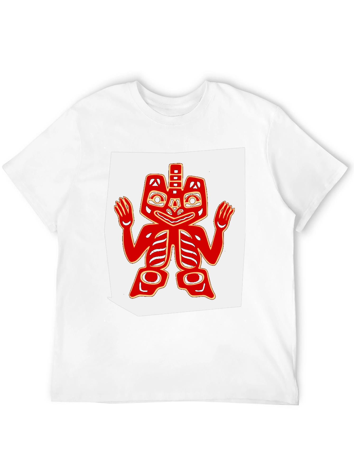 Tribal Art Tee - Black Cotton Blend