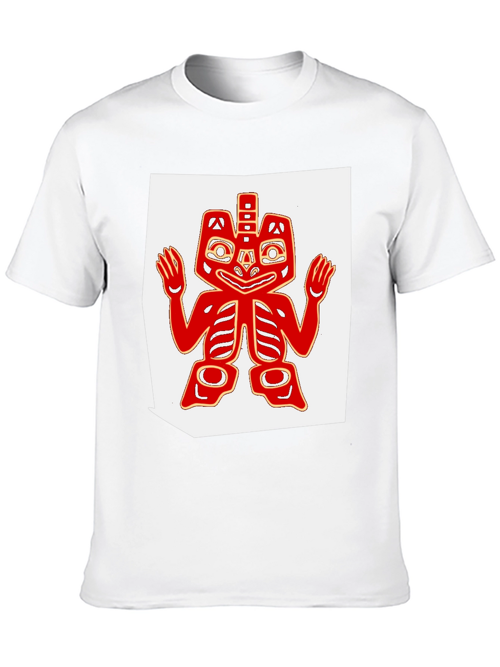 Tribal Art Tee - Black Cotton Blend