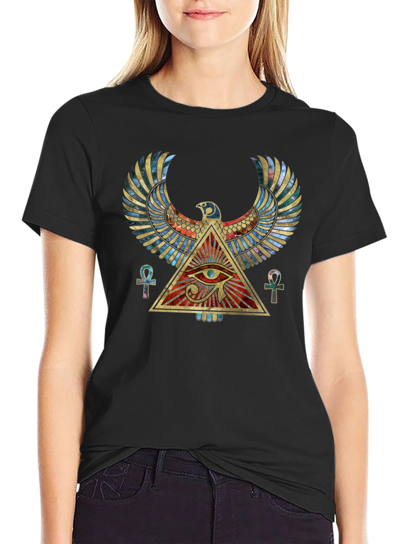 Egyptian Eye of Horus Graphic T-Shirt