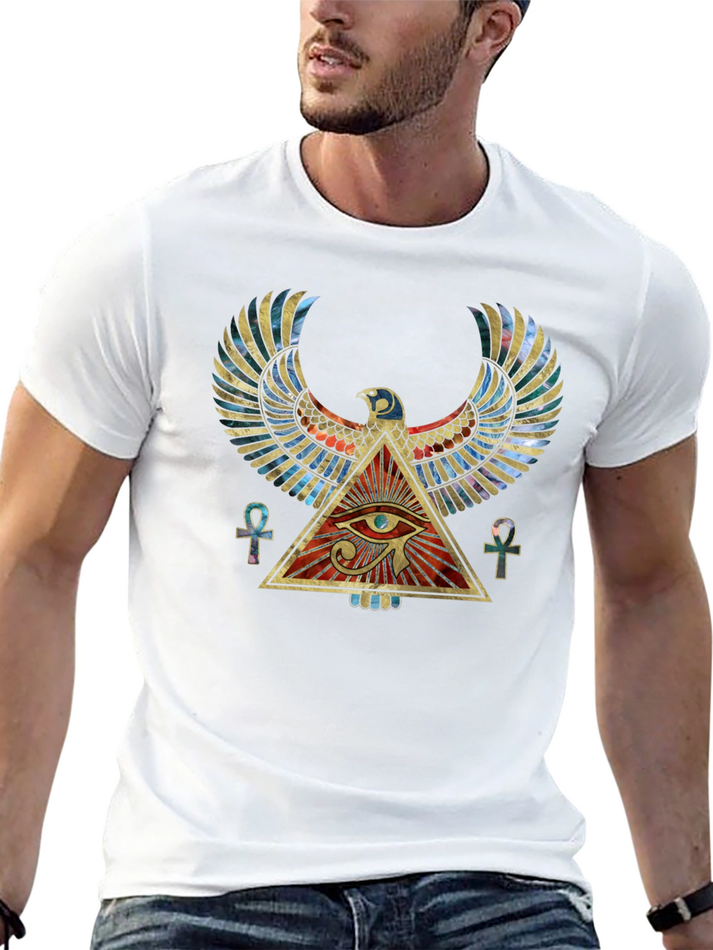 Egyptian Eye of Horus Graphic T-Shirt
