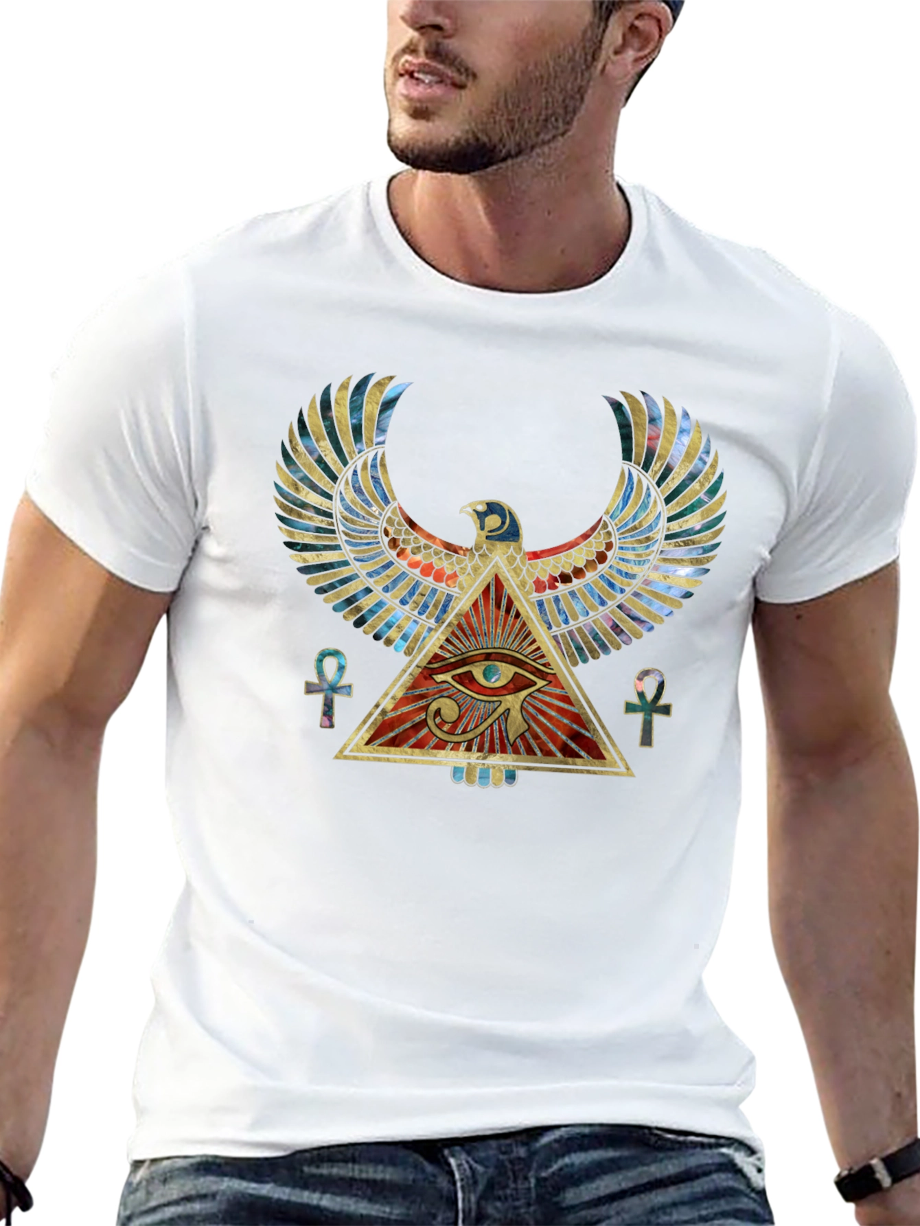 Egyptian Eye of Horus Graphic T-Shirt