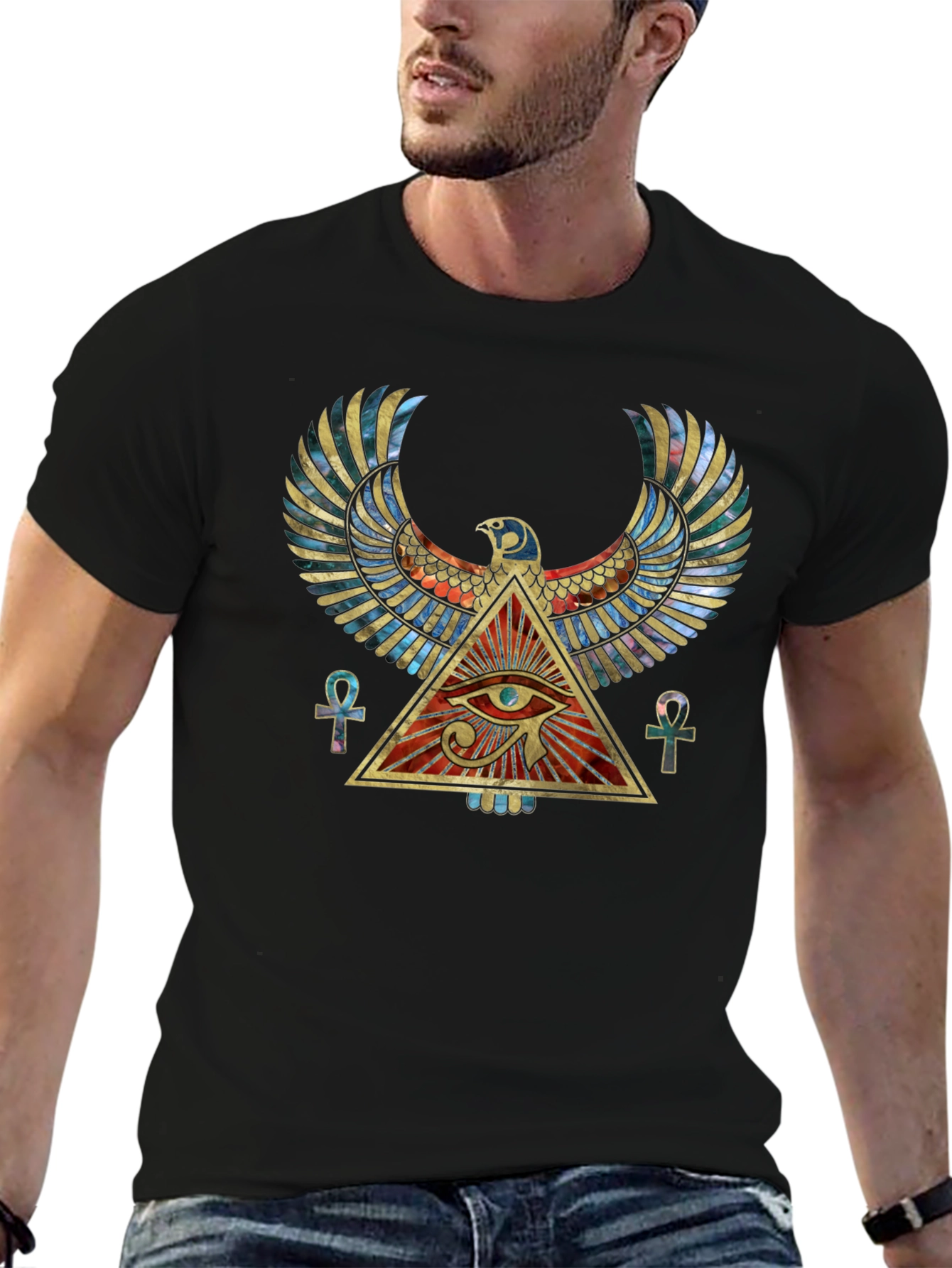 Egyptian Eye of Horus Graphic T-Shirt